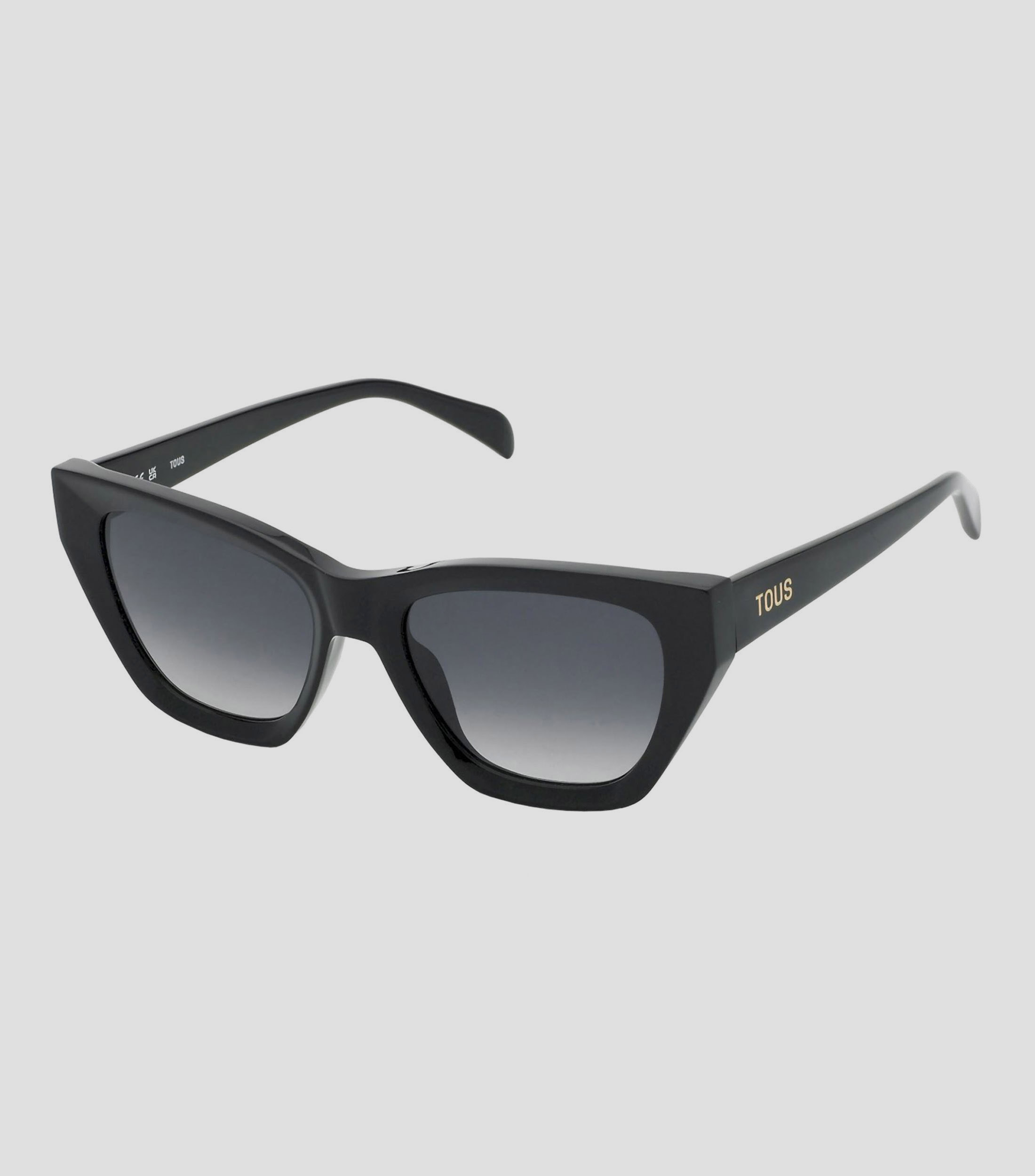 Lentes de sol cuadrados Negro Mujer