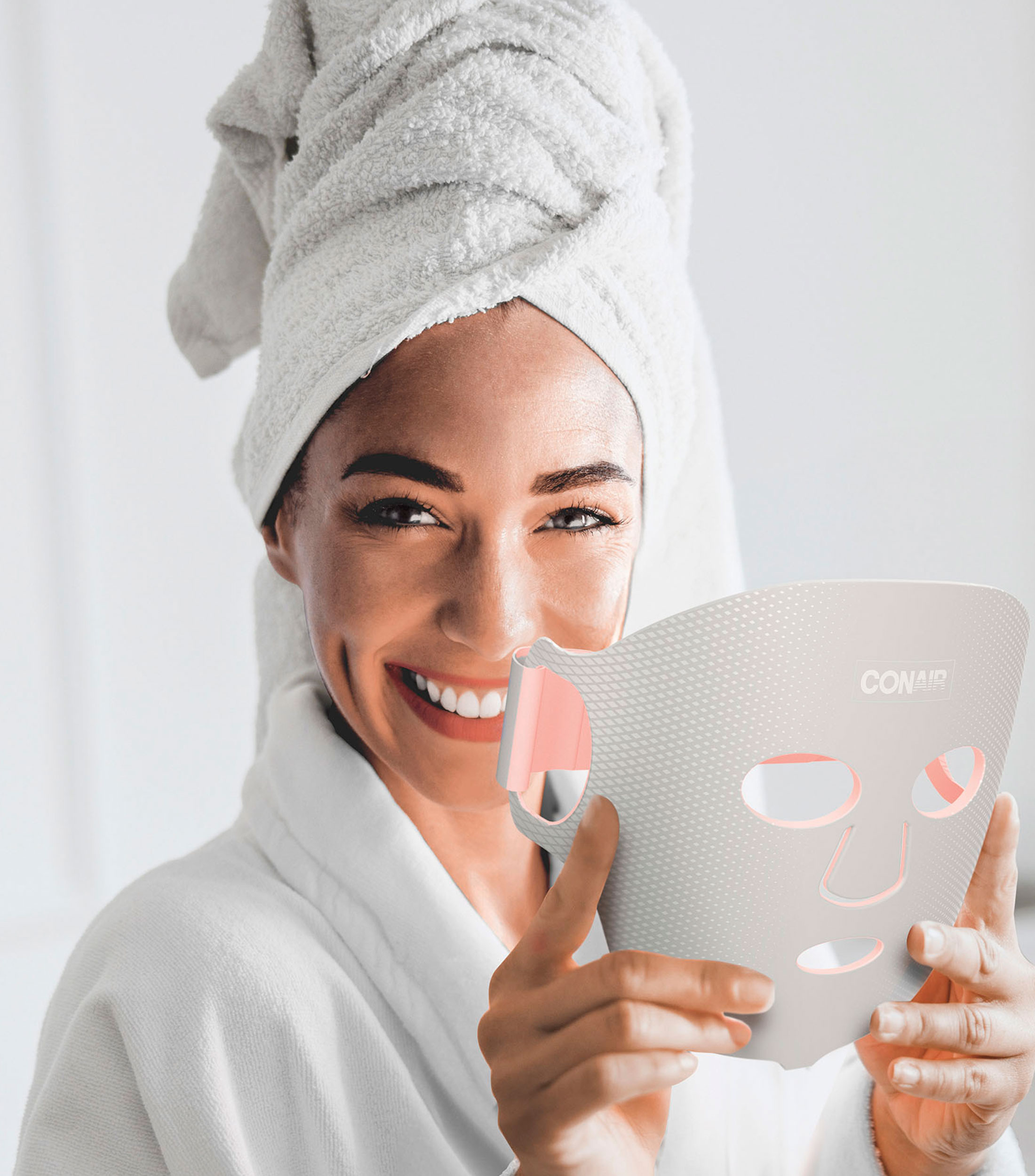 Máscara de terapia facial con luz LED