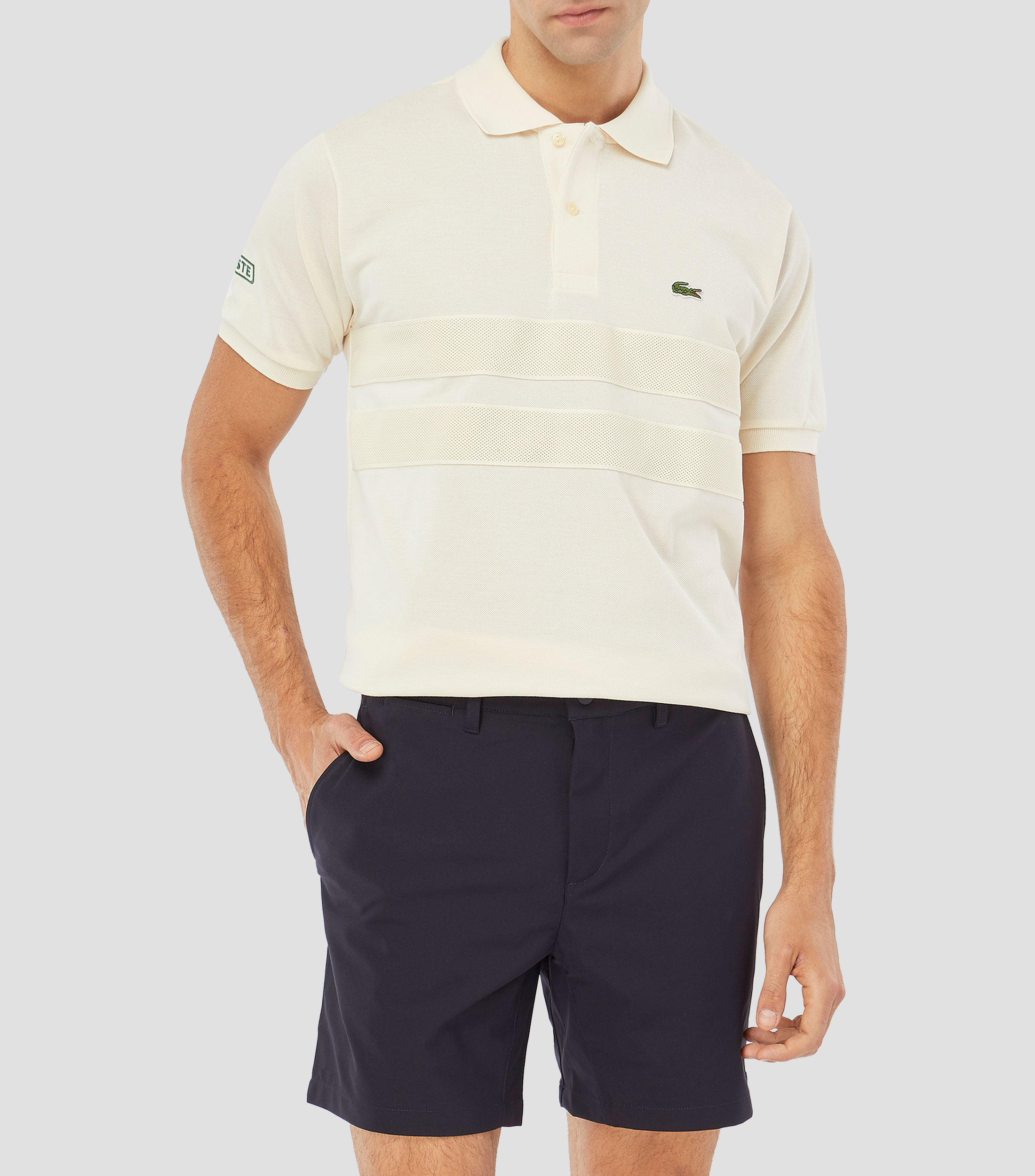 Playera tipo polo manga corta lisa Hombre