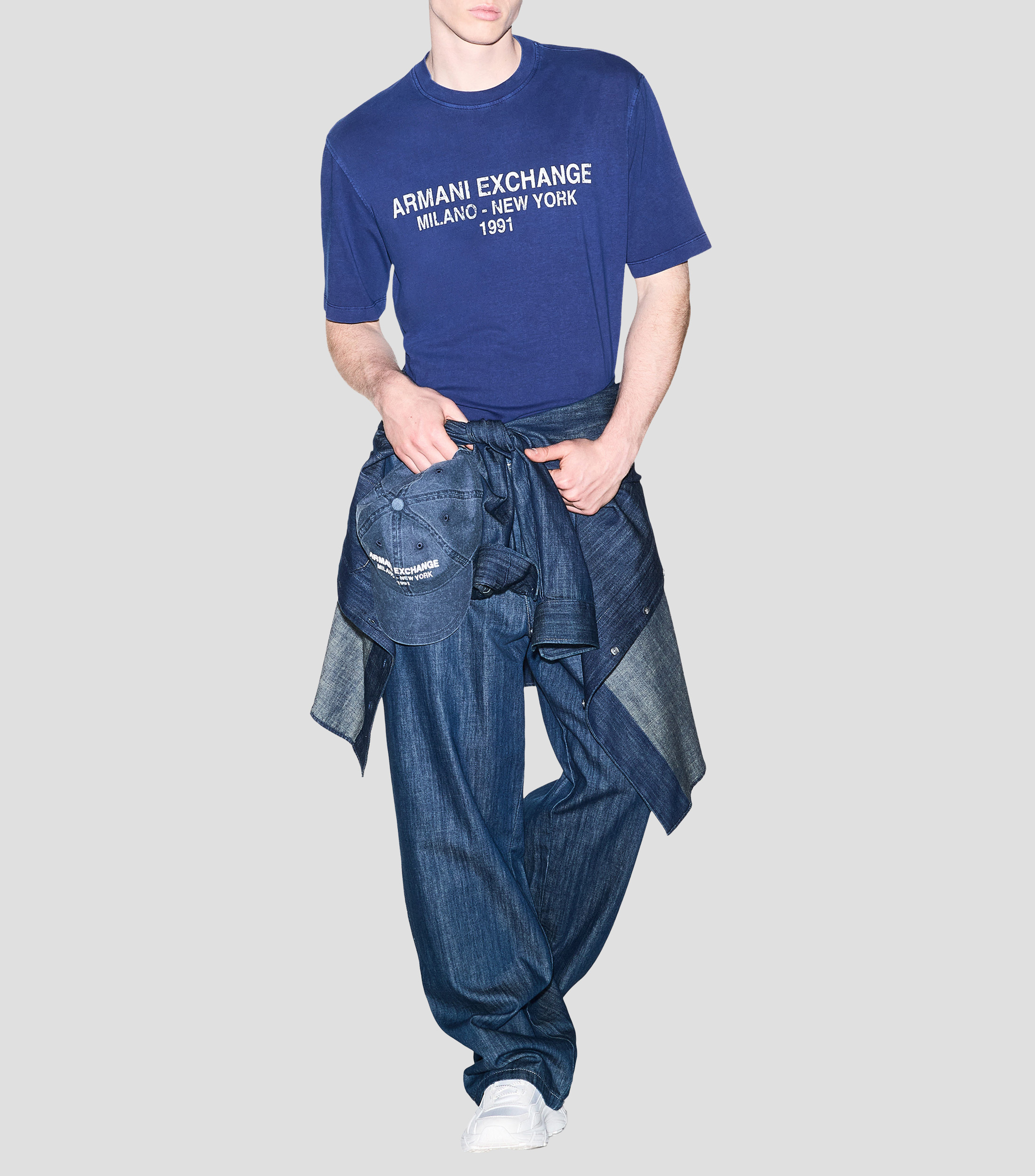 Playera cuello redondo manga corta liso Hombre