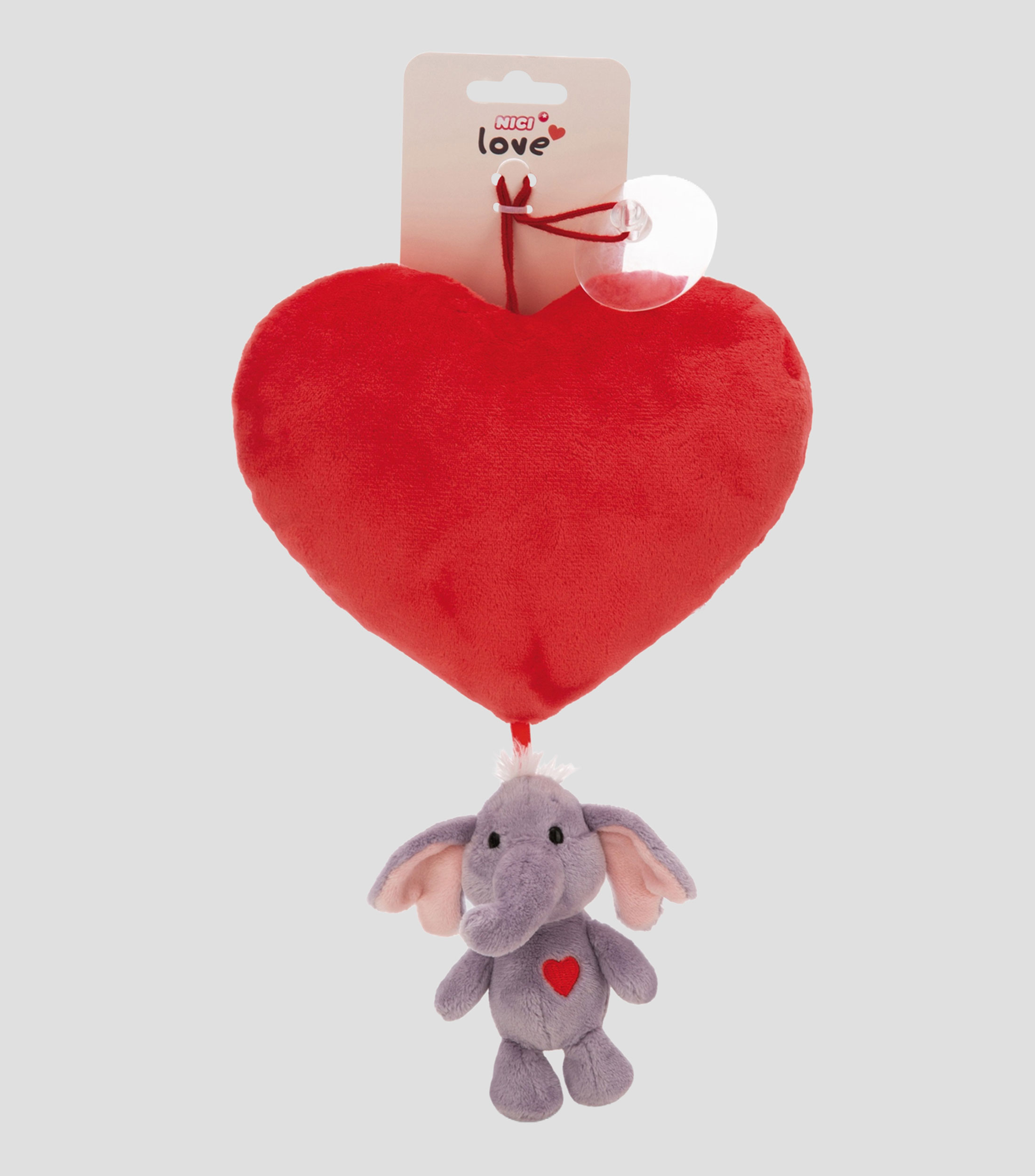 Corazón con Elefante de Peluche