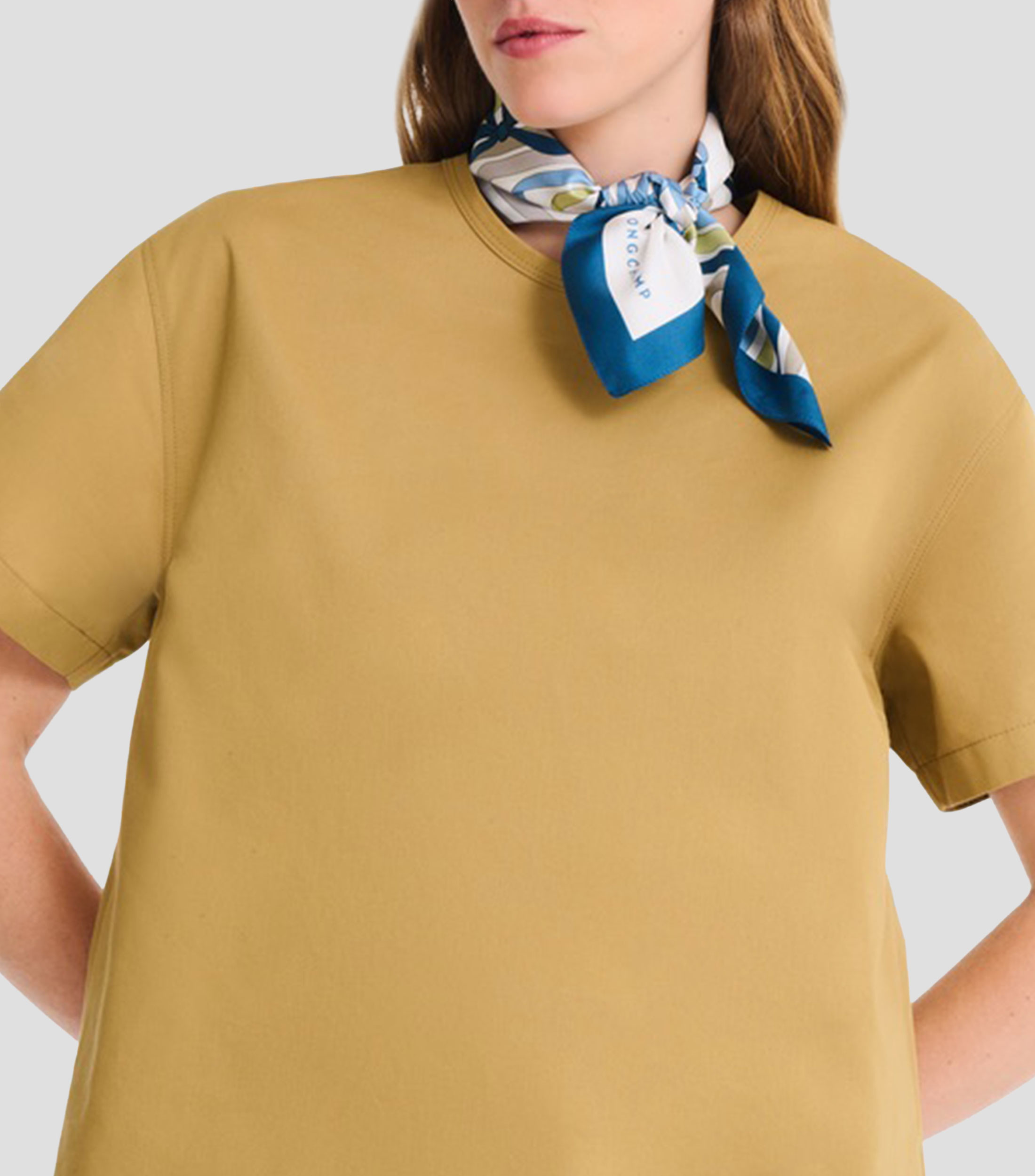 Pañuelo de seda estampado Mujer