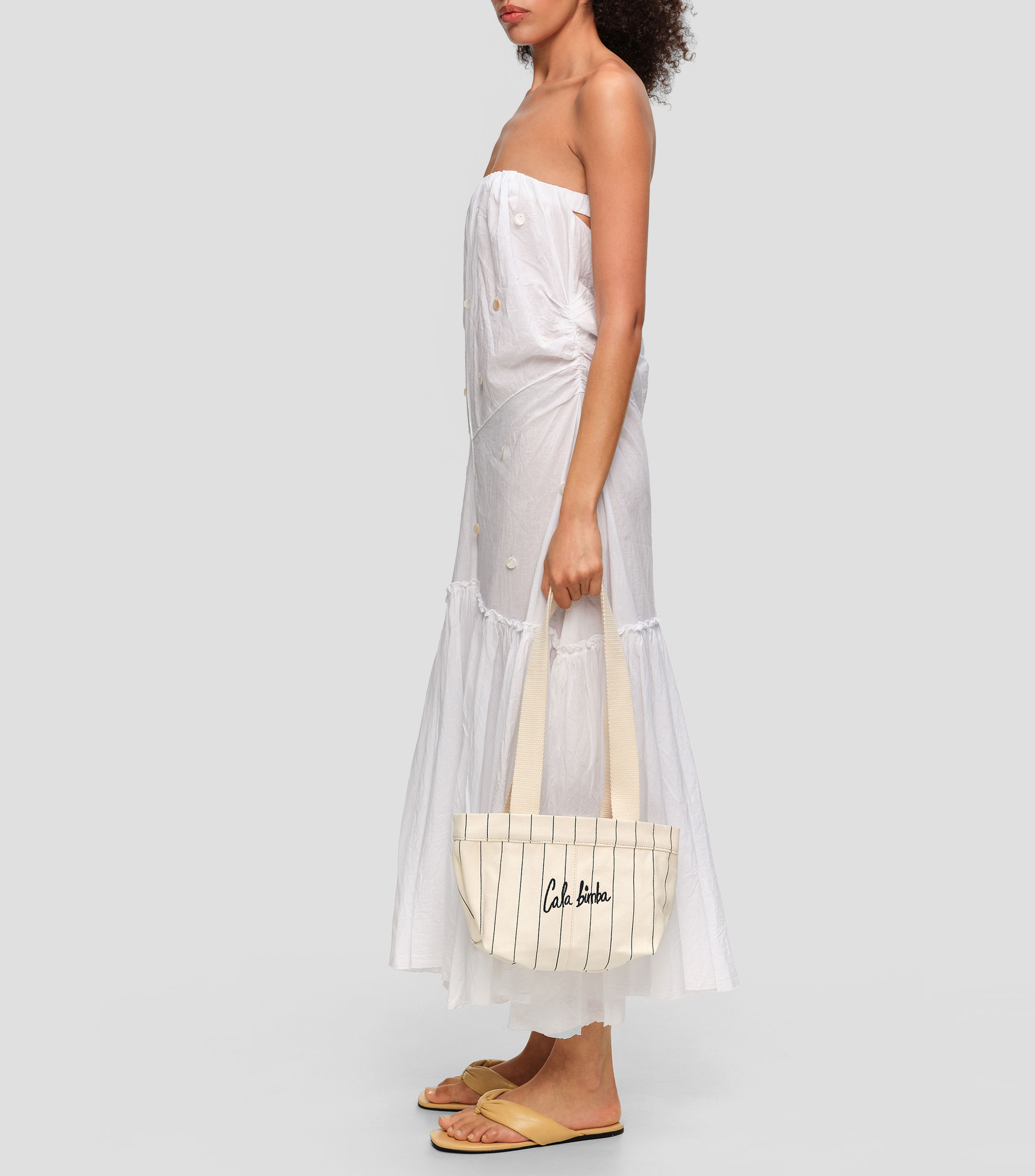 Bolsa crossbody a rayas Mujer