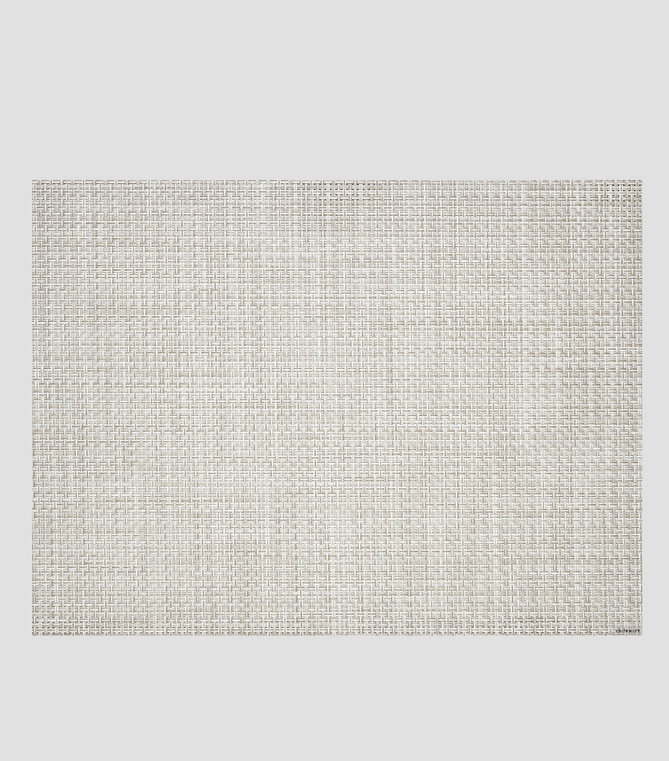 Mantel Individual Basketweave Natural rectangular