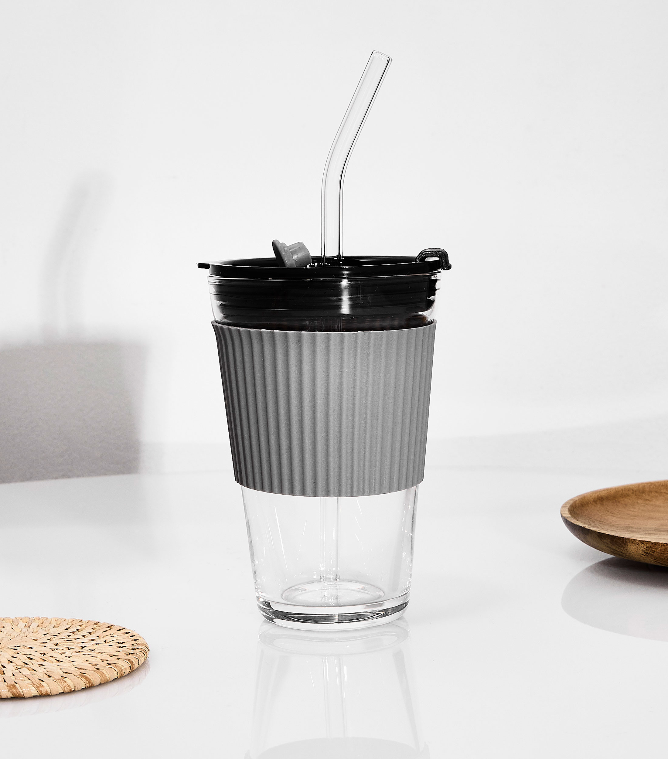Vaso con Popote y Funda