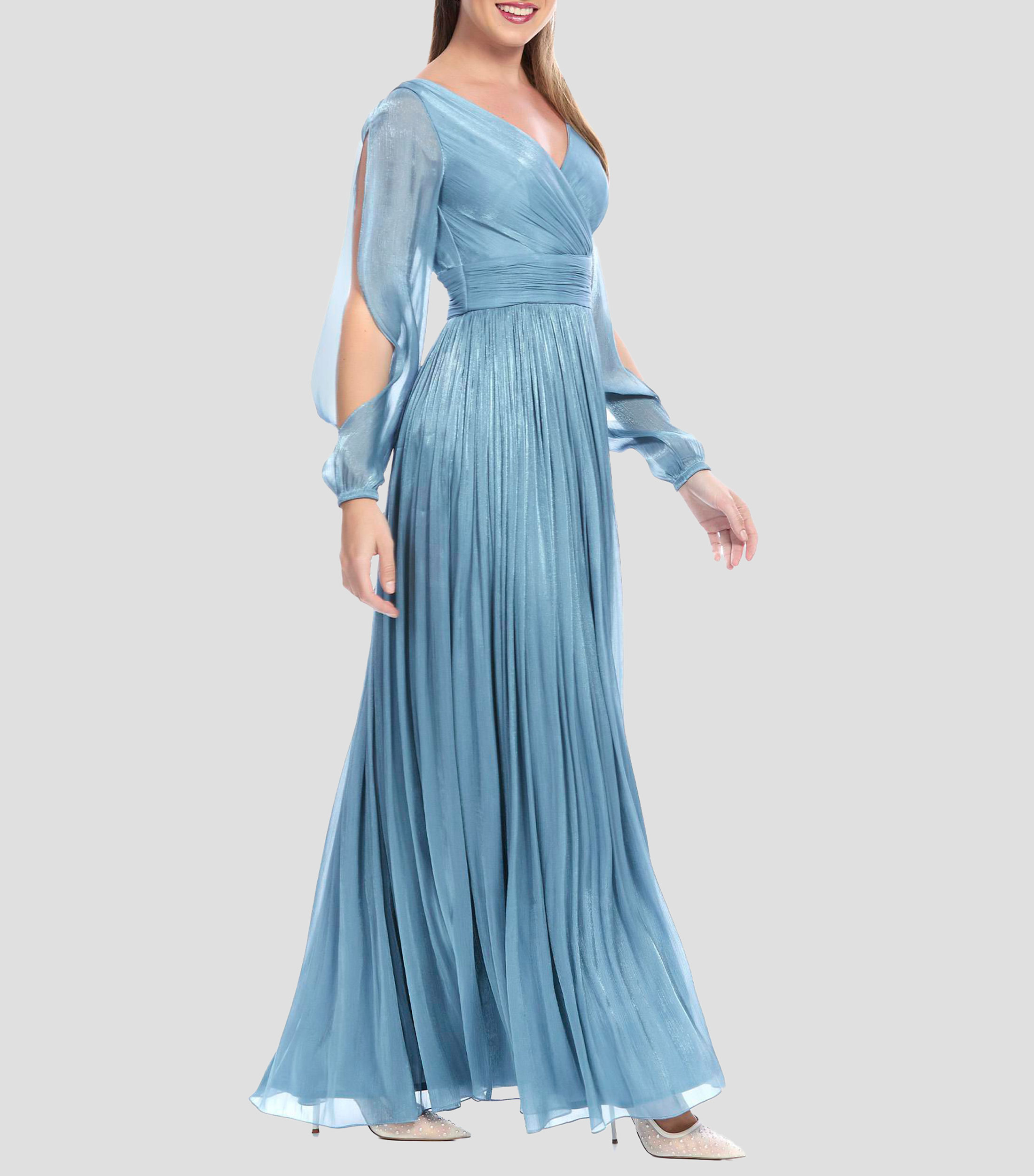Vestido de fiesta largo con manga larga fantasía Mujer