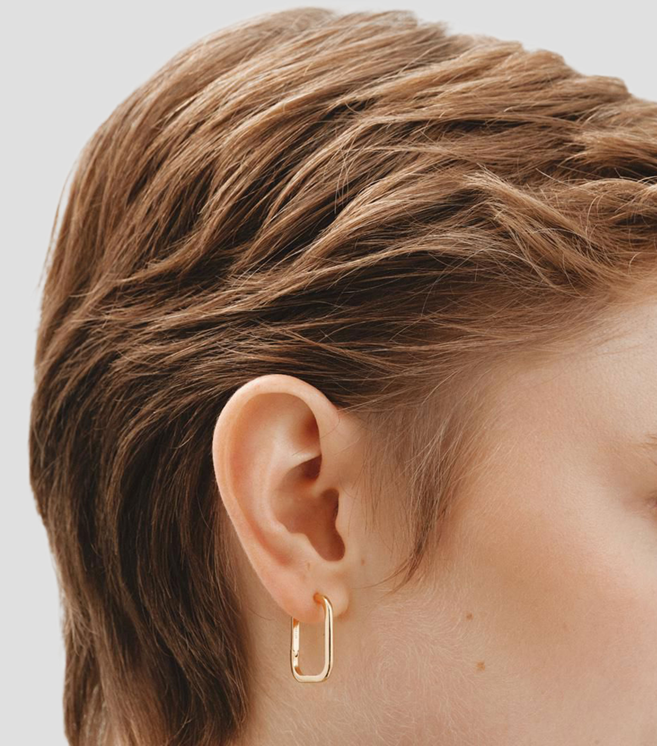 Pendientes cuadrados en plata .925 Connector Criolla Mujer