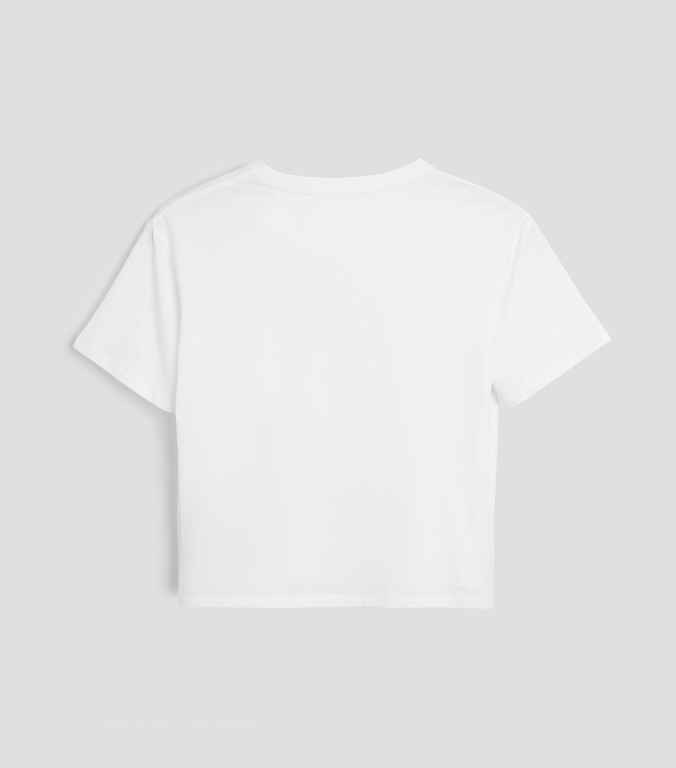 Playera cuello redondo manga corta estampada Niña