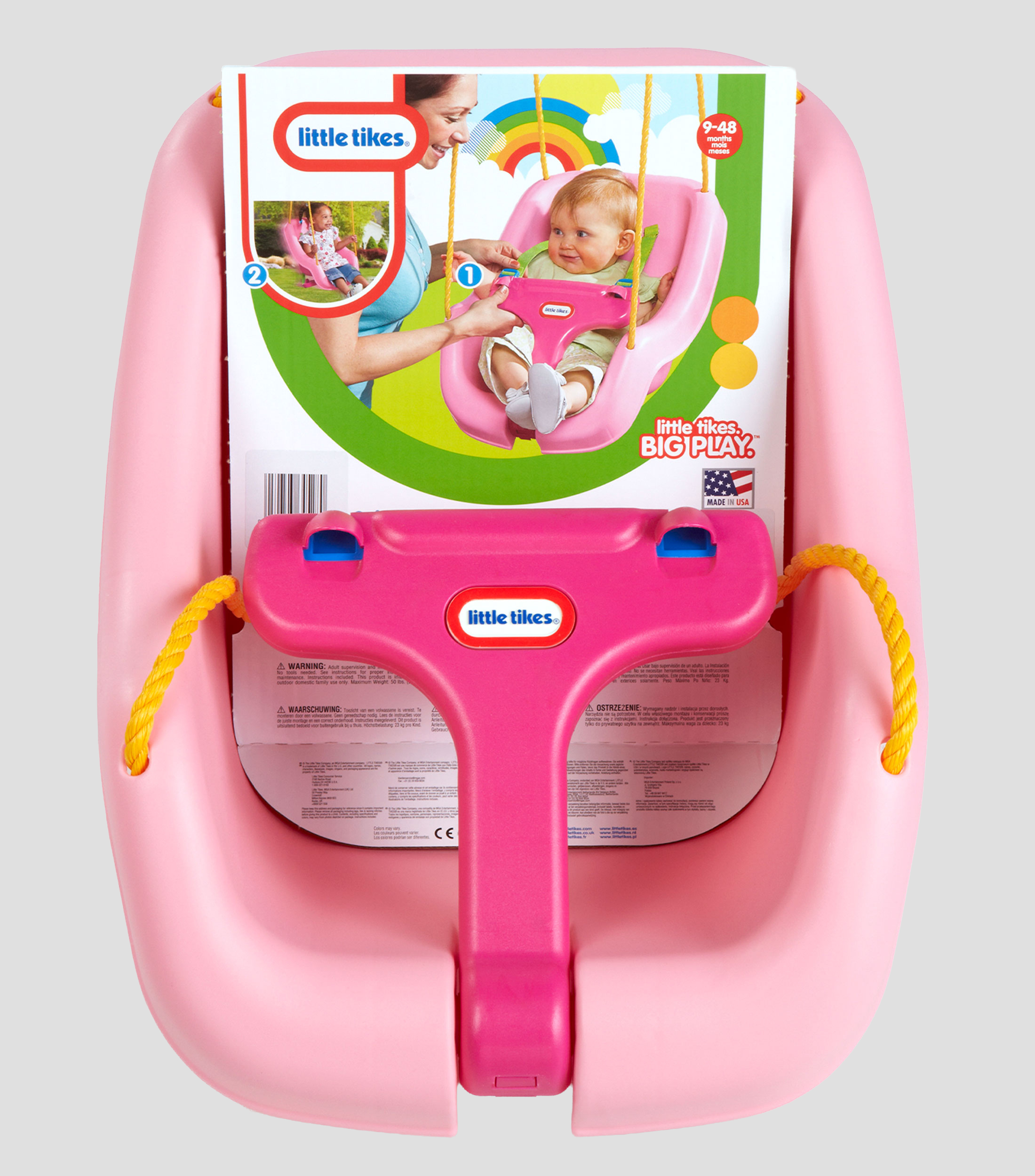 Columpio 2 en 1 Rosa Little Tikes