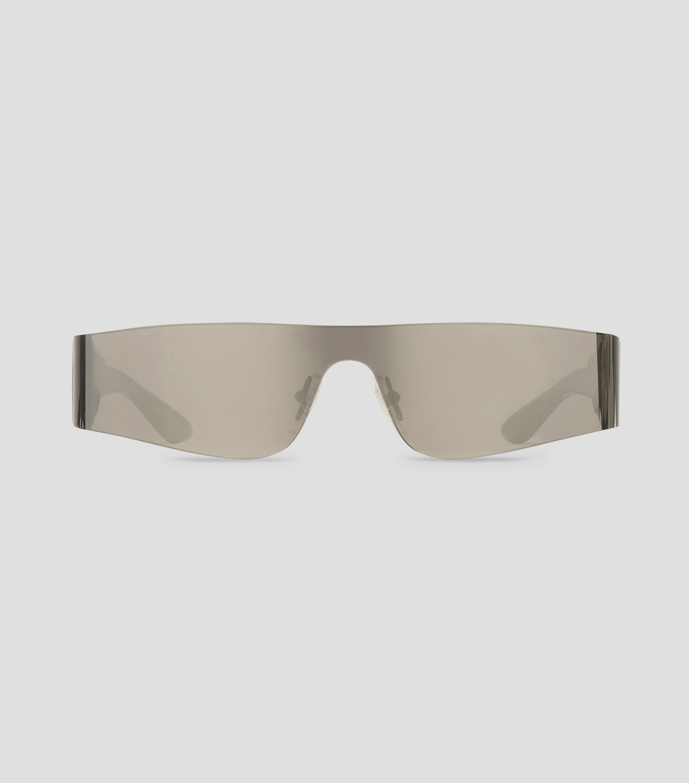 Lentes de sol rectangulares Mono plateados Mujer