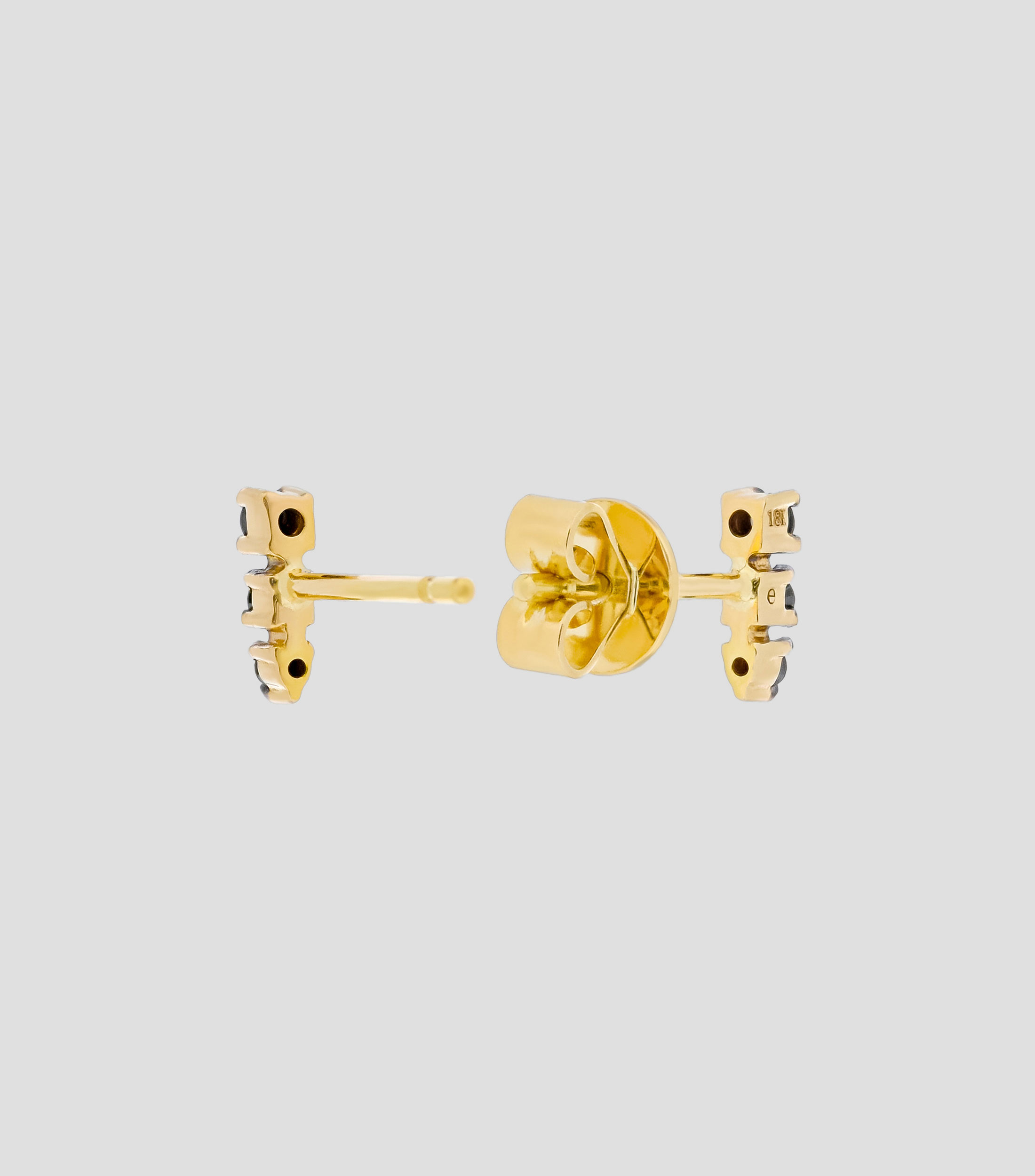 Aretes en oro 18 Kts con diamantes Mujer