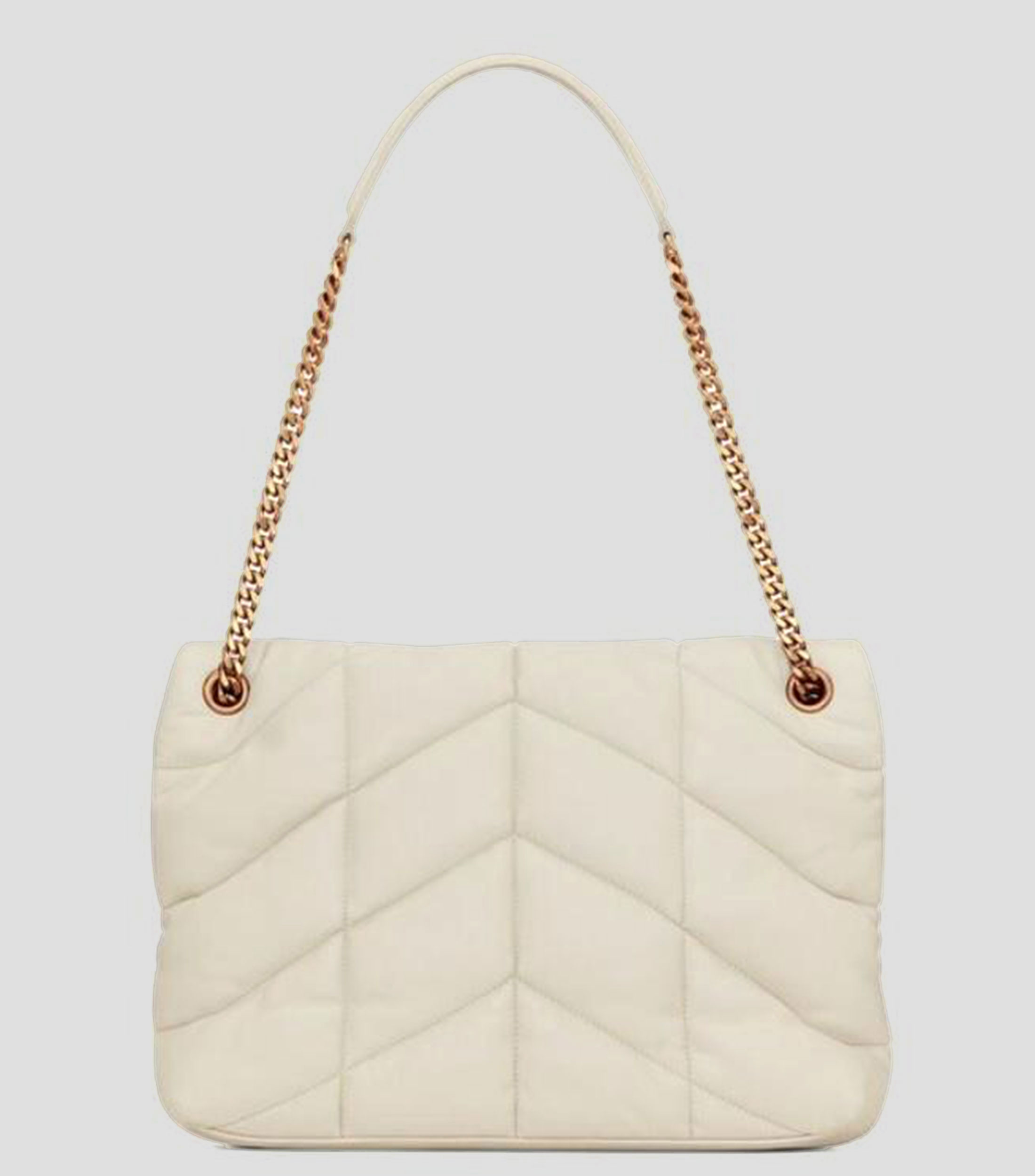 Bolsa Shoulder beige en piel La Maison acolchado Mujer