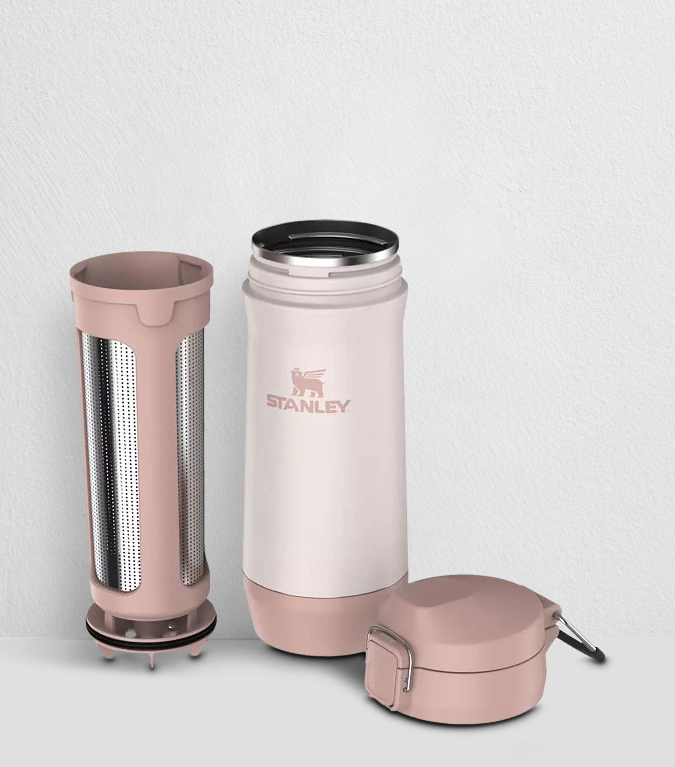 Termo Stanley Classic Despolvillador Rose Quartz Acero Inoxidable, 500 ml