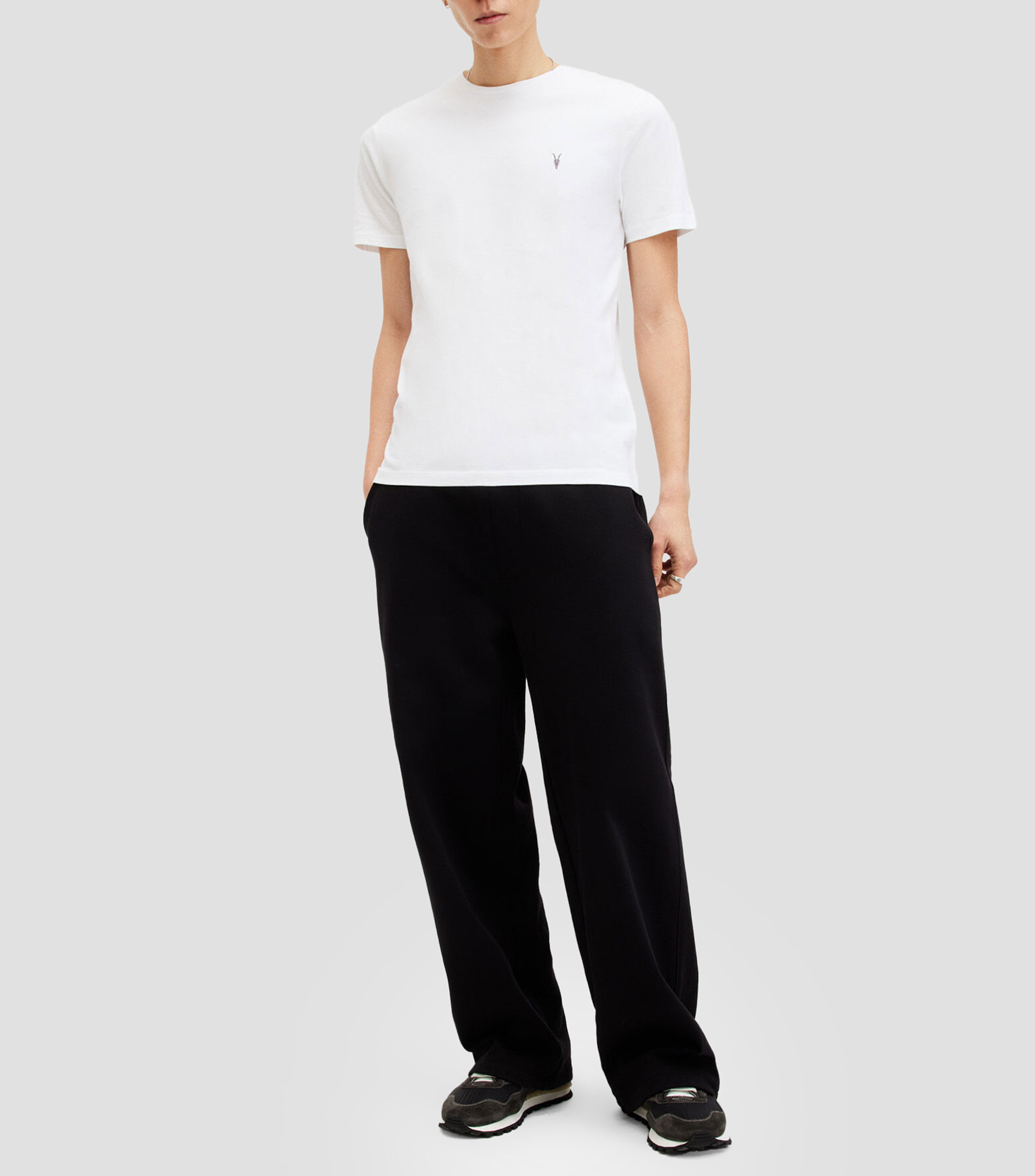 Playera de cuello redondo con manga corta Hombre