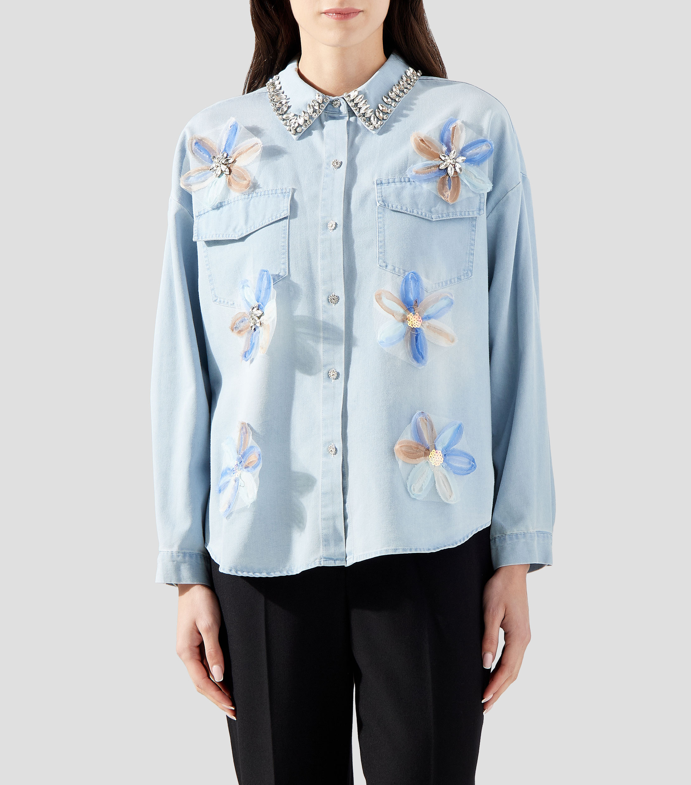 Camisa fantasía manga larga Mujer