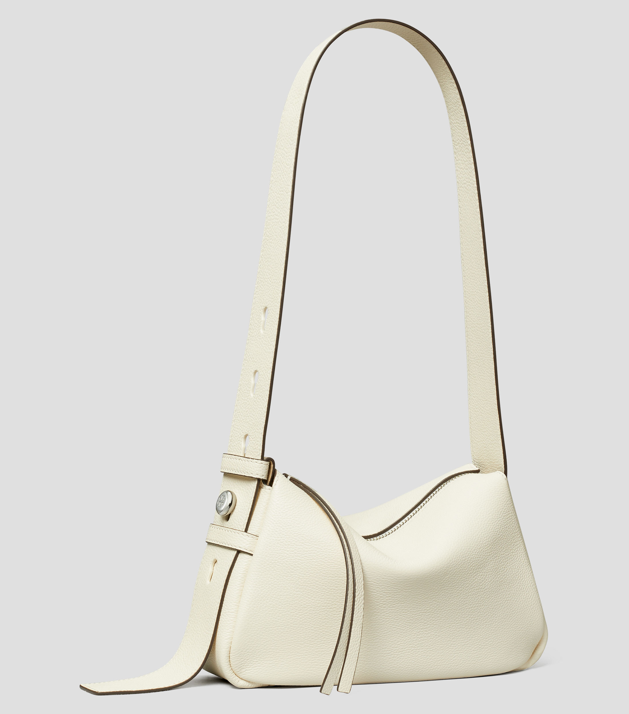 Bolsa pequeña shoulder en piel vacuna granulada Romy