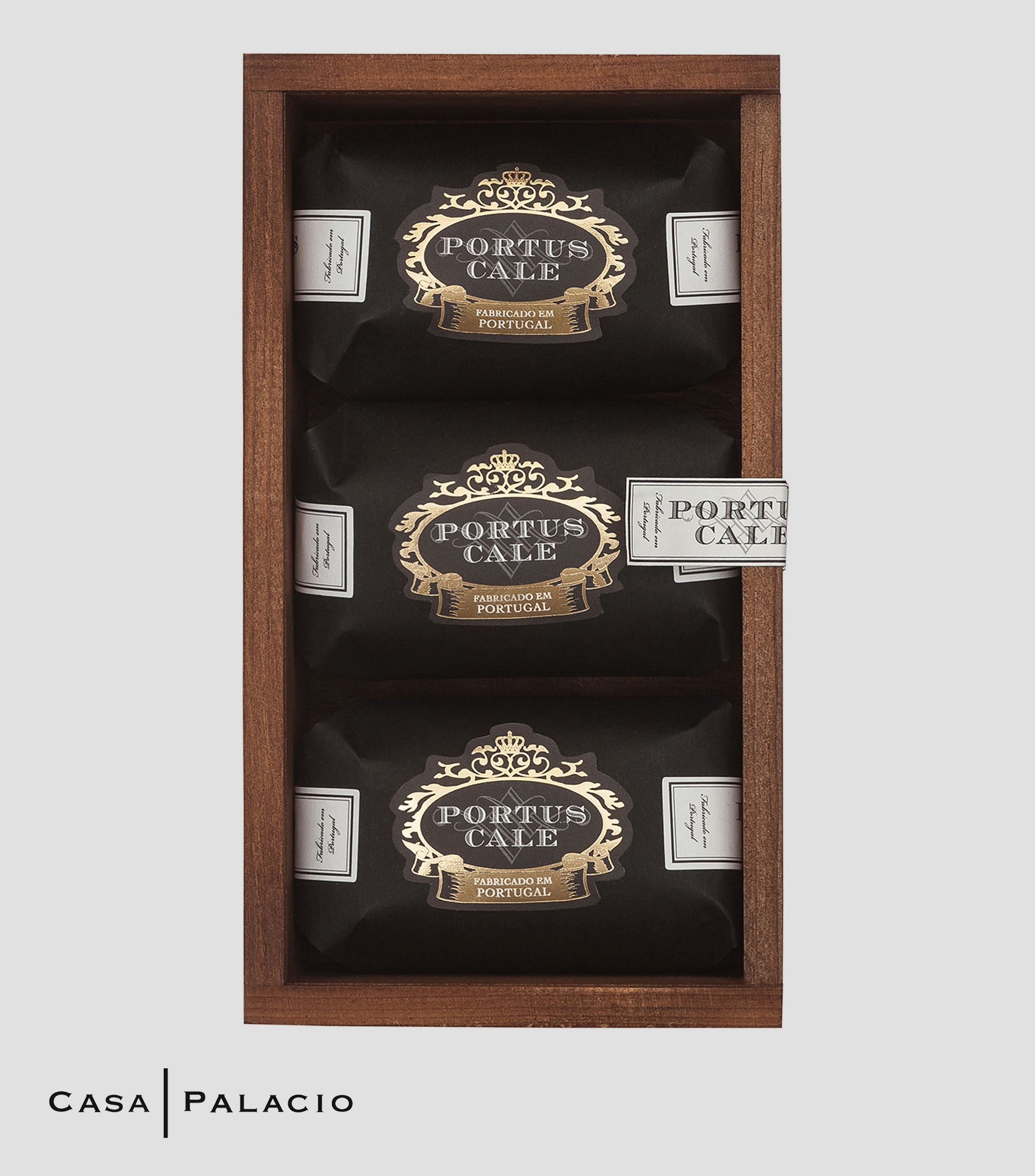 Set 3 Jabones Perfumados Ruby Red en Caja de Madera
