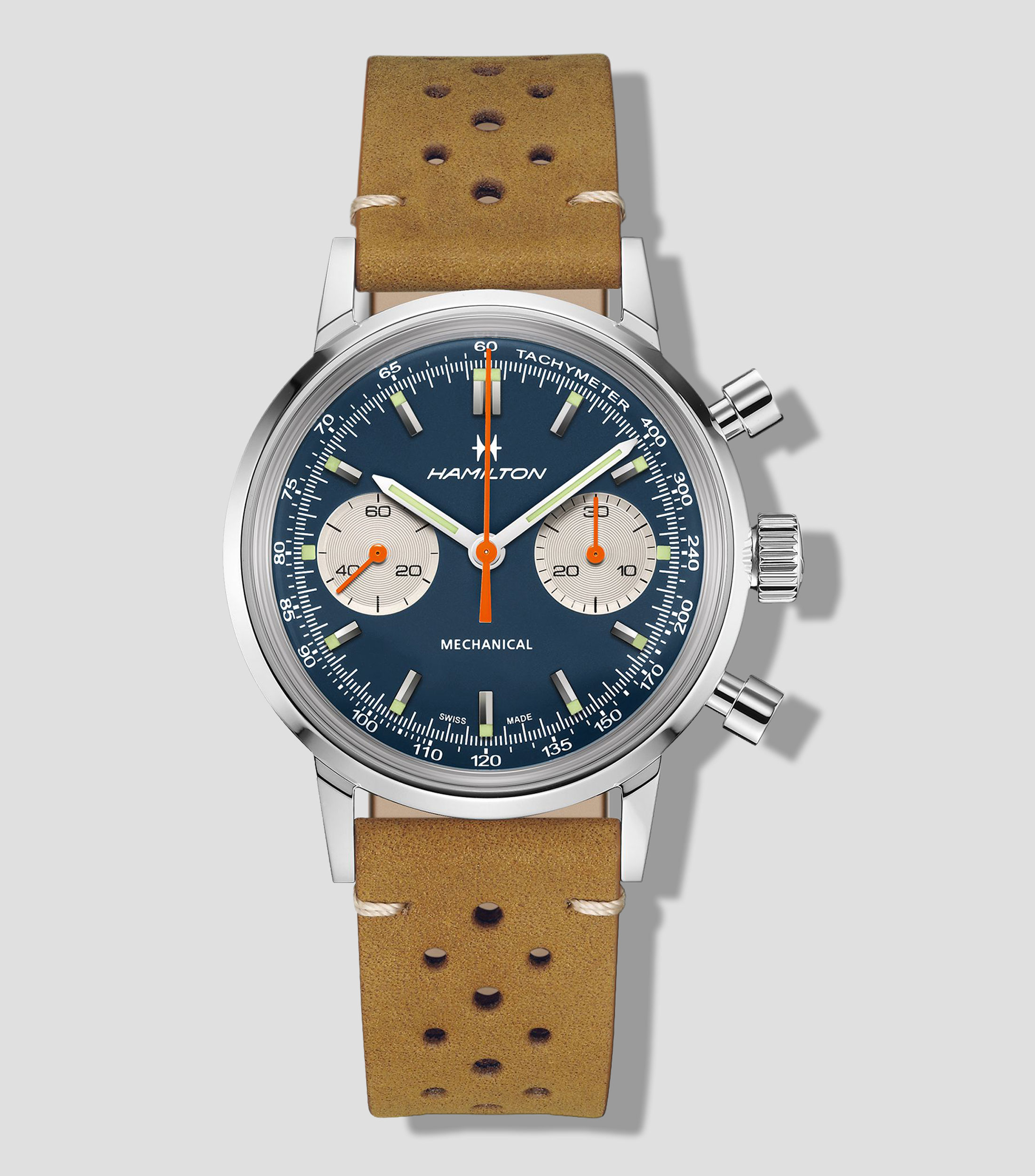 Reloj para Hombre American Classic Chronograph Casual Azul, Plateado