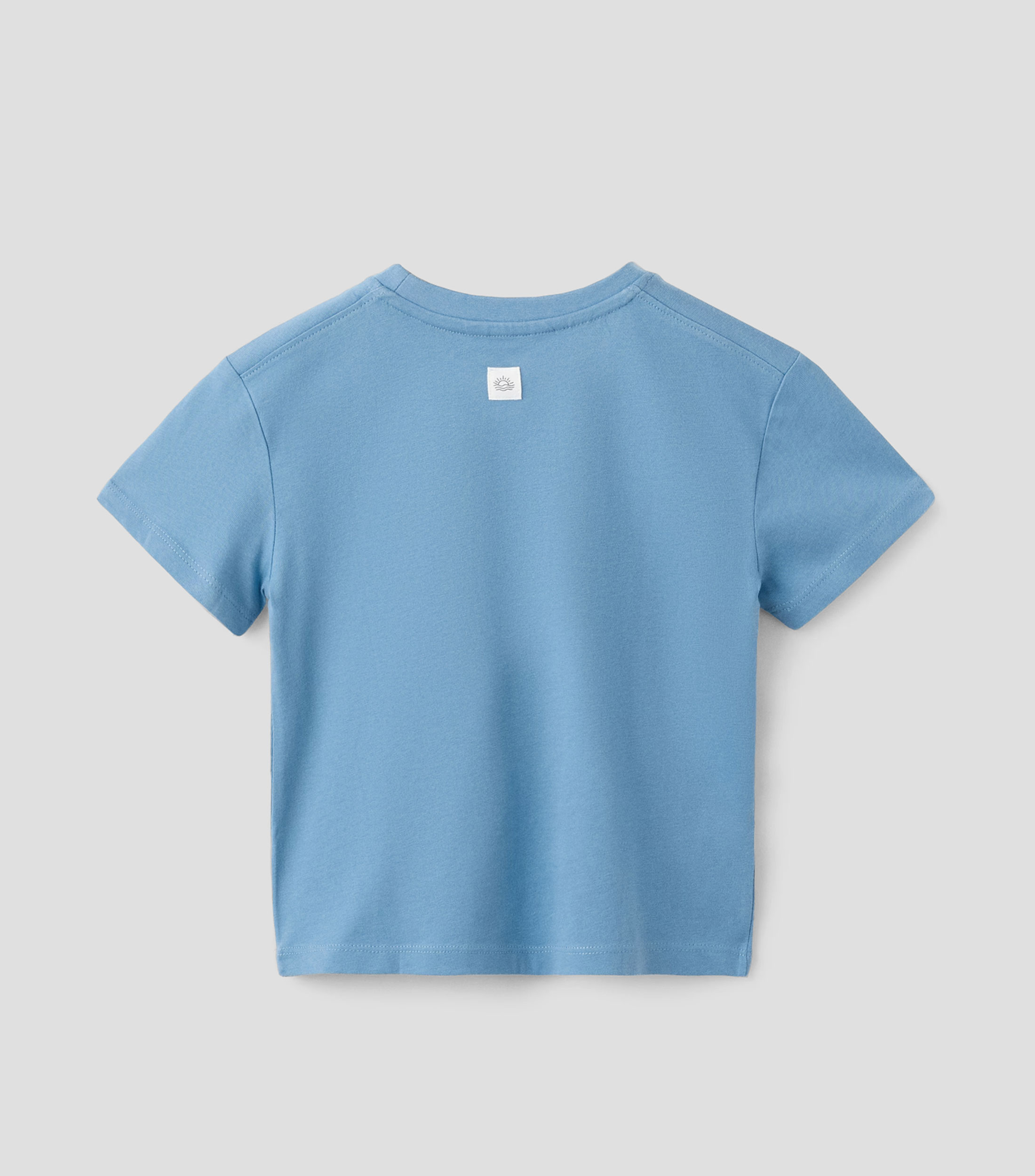 Playera cuello redondo manga corta lisa Niño