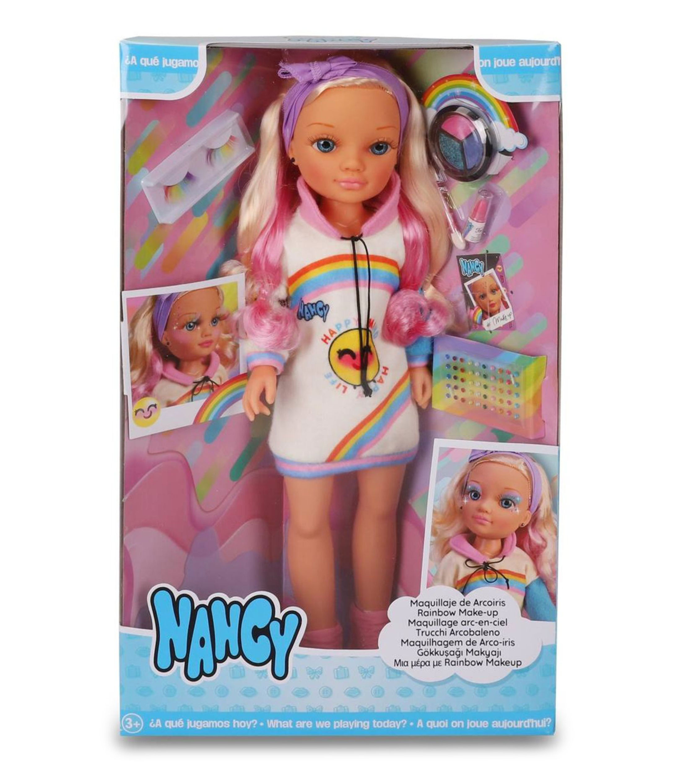 Muñeca Maquillaje de arcoíris