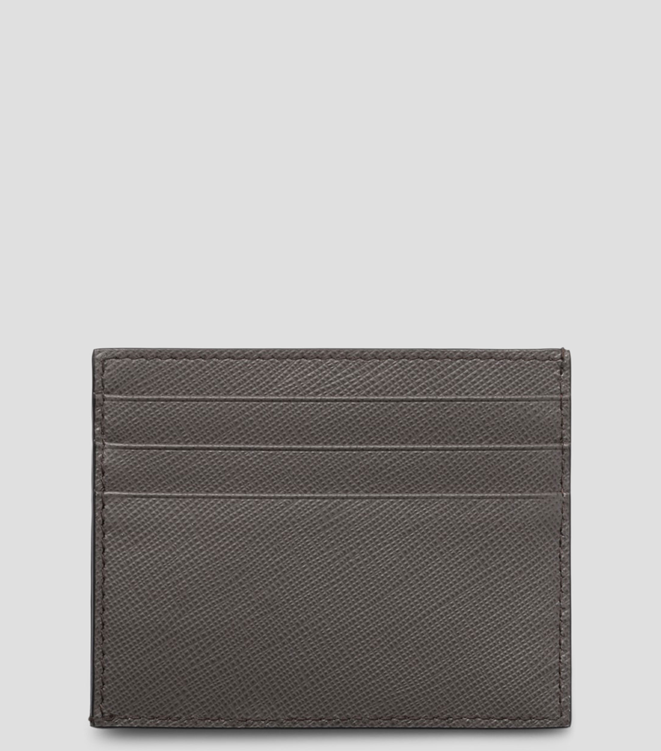 Tarjetero en piel Saffiano fantasía Hombre