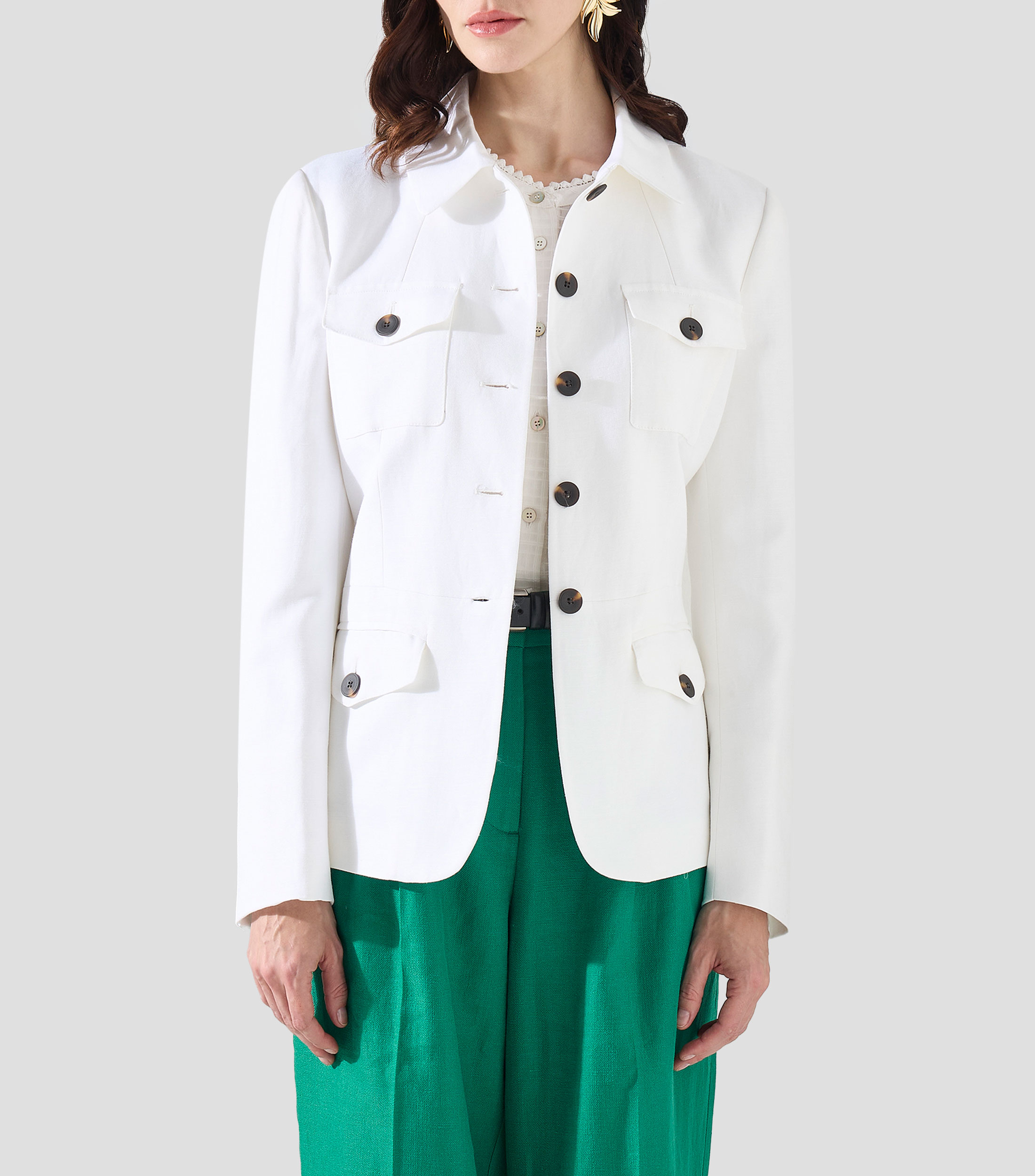 Blazer liso Mujer