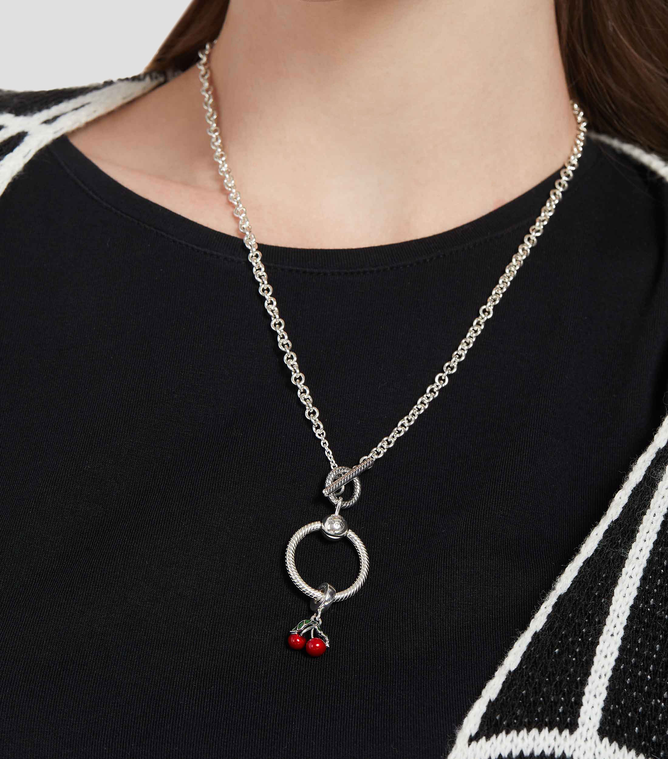 Charm Cerezas en Plata .925 Mujer