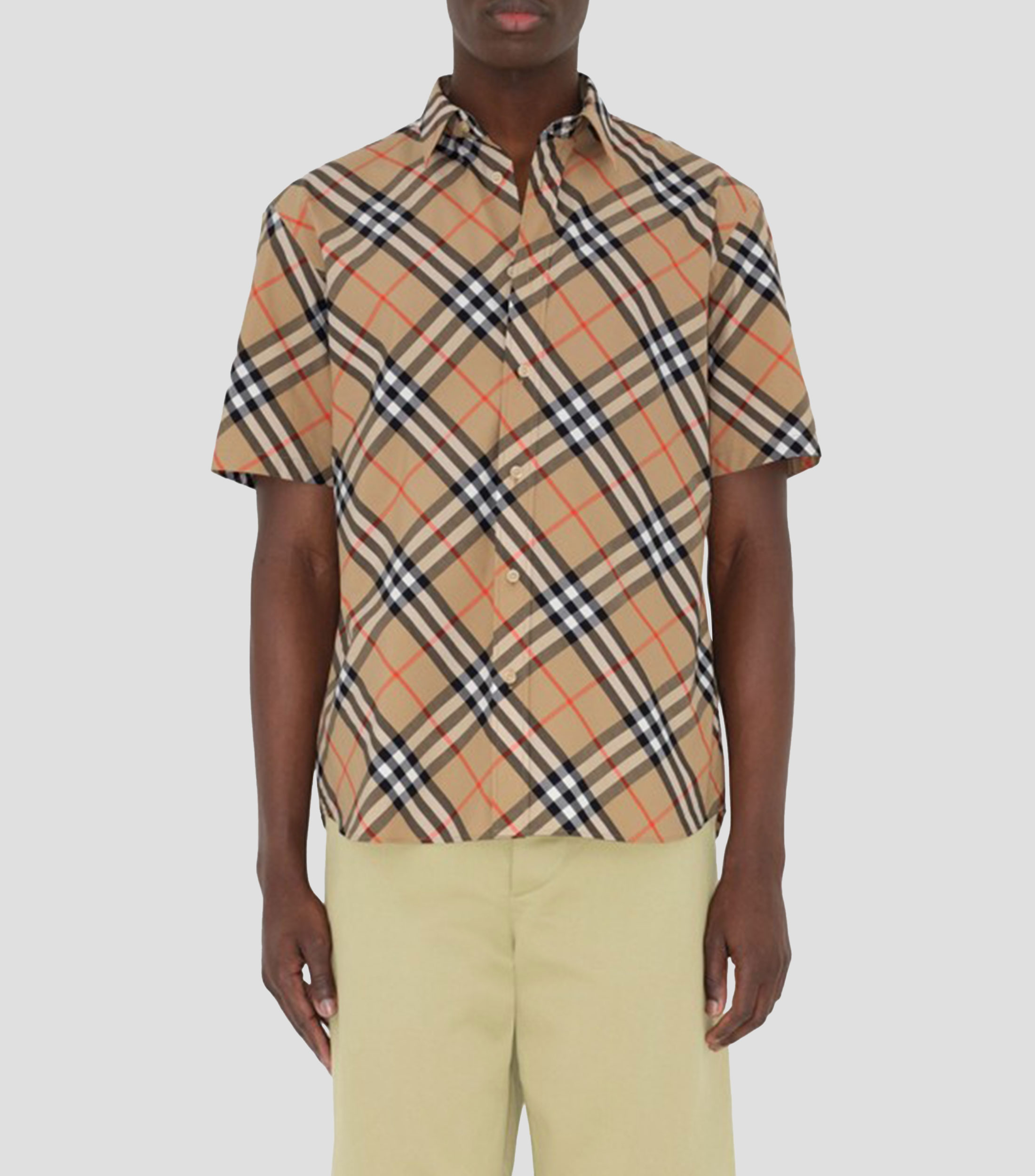 Camisa Cuadros manga corta Hombre
