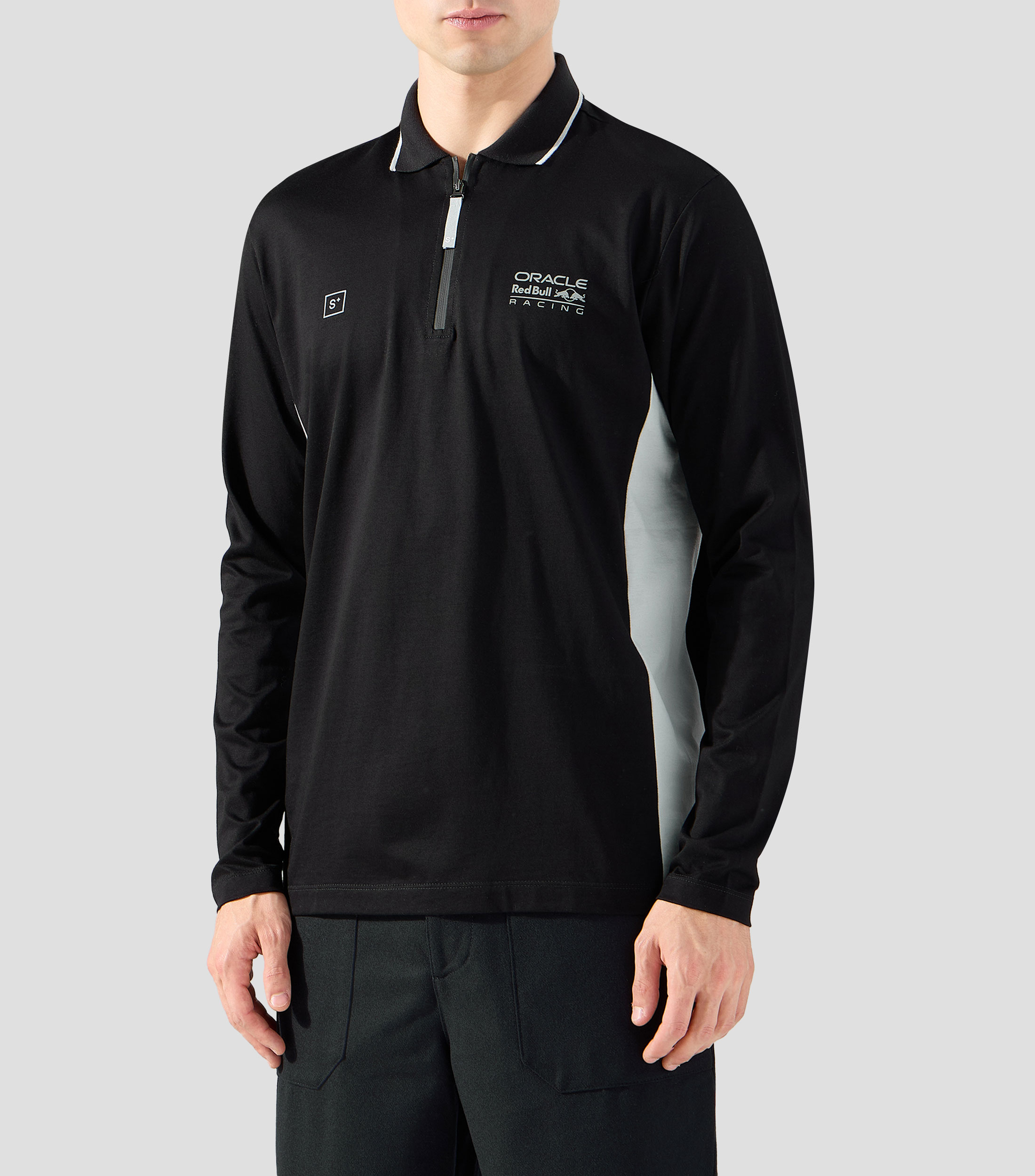 Playera tipo polo manga larga Hombre