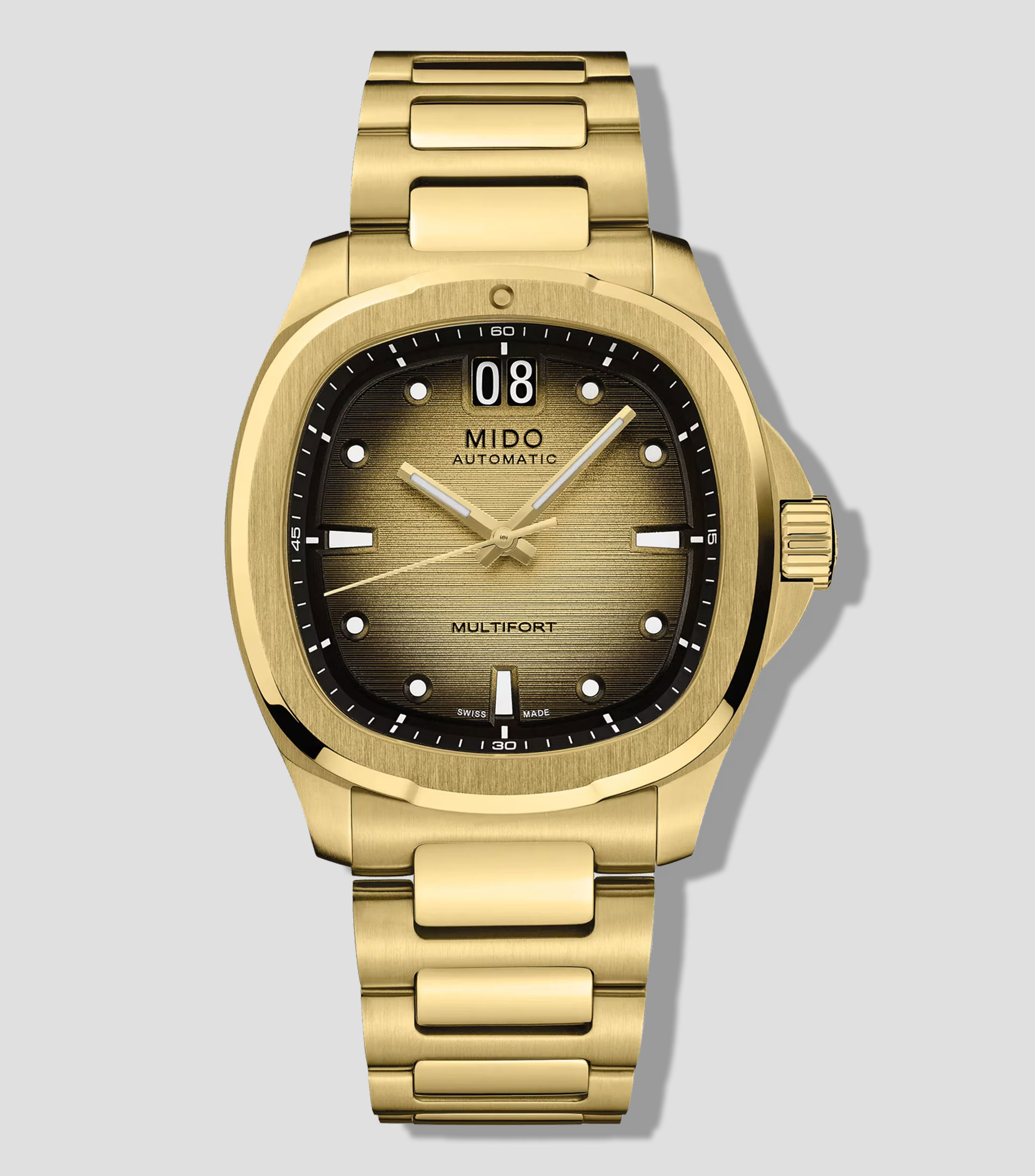 Reloj para hombre Multifort TV Big Date Edición Especial Dorado