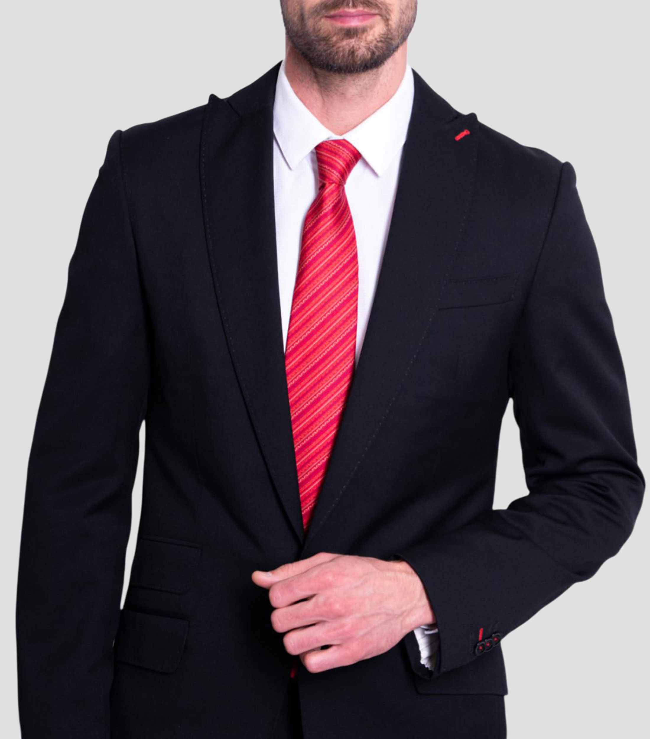 Corbata ancha en seda a rayas