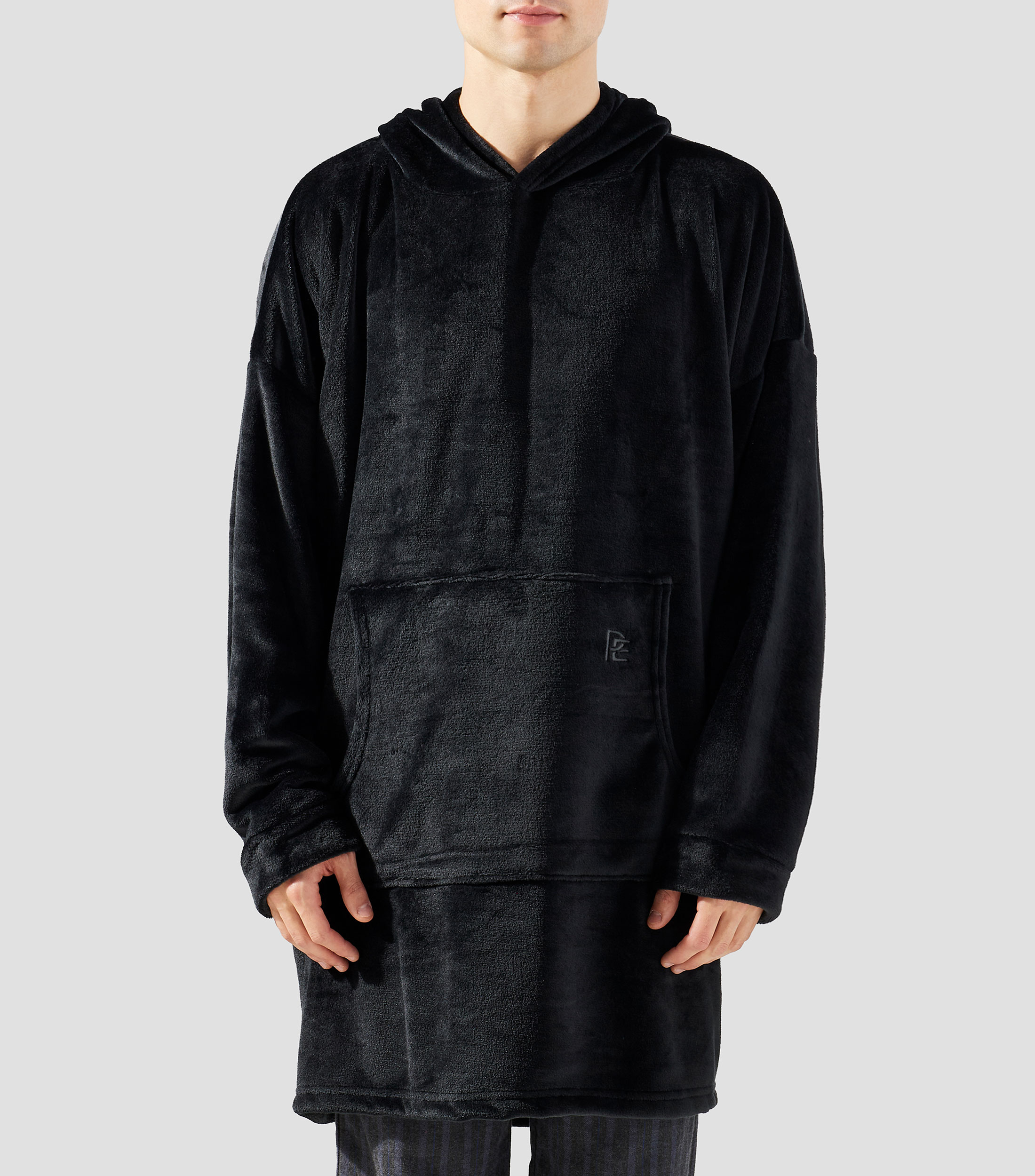 Sudadera poncho con capucha Hombre