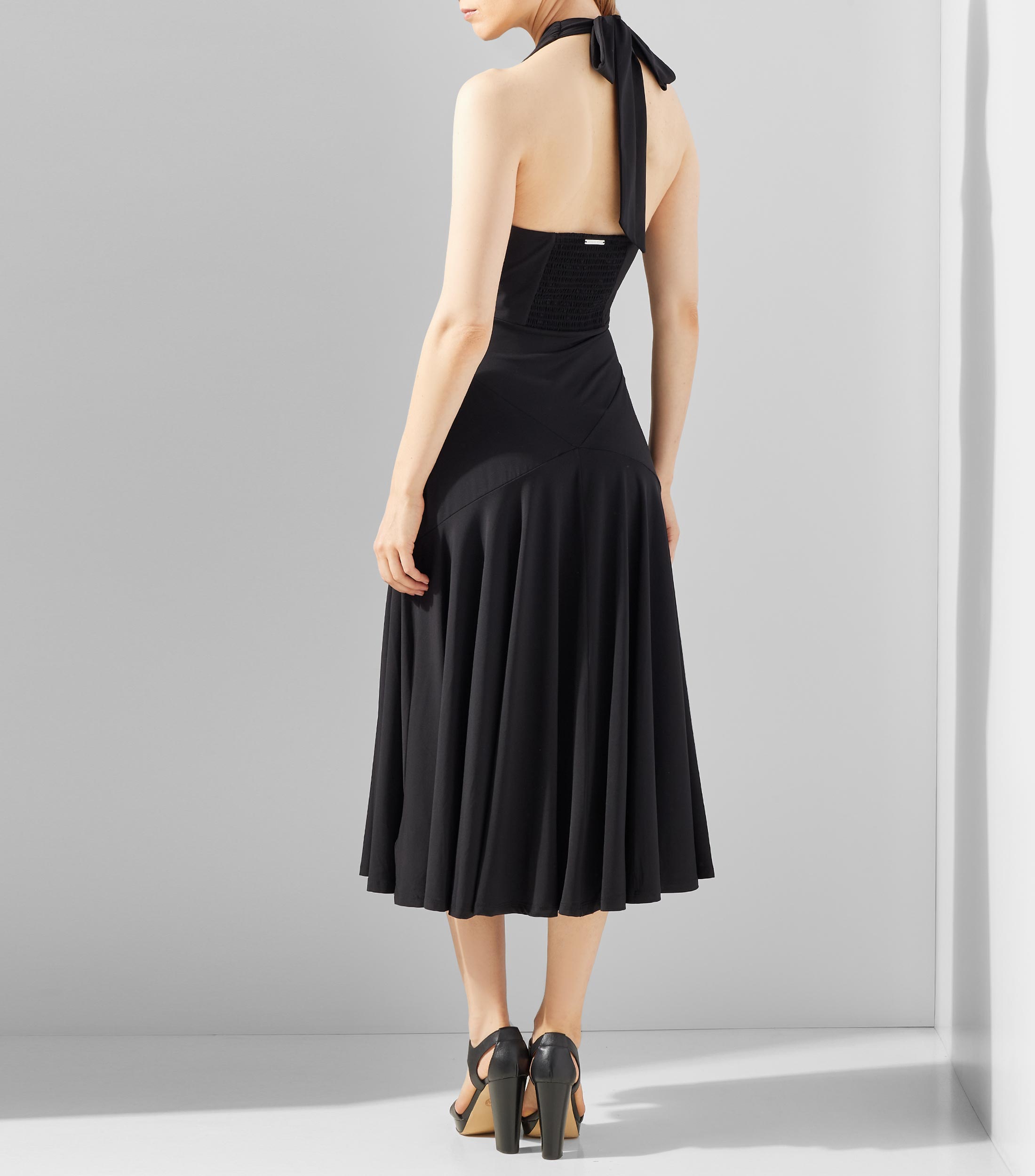 Vestido midi liso Mujer