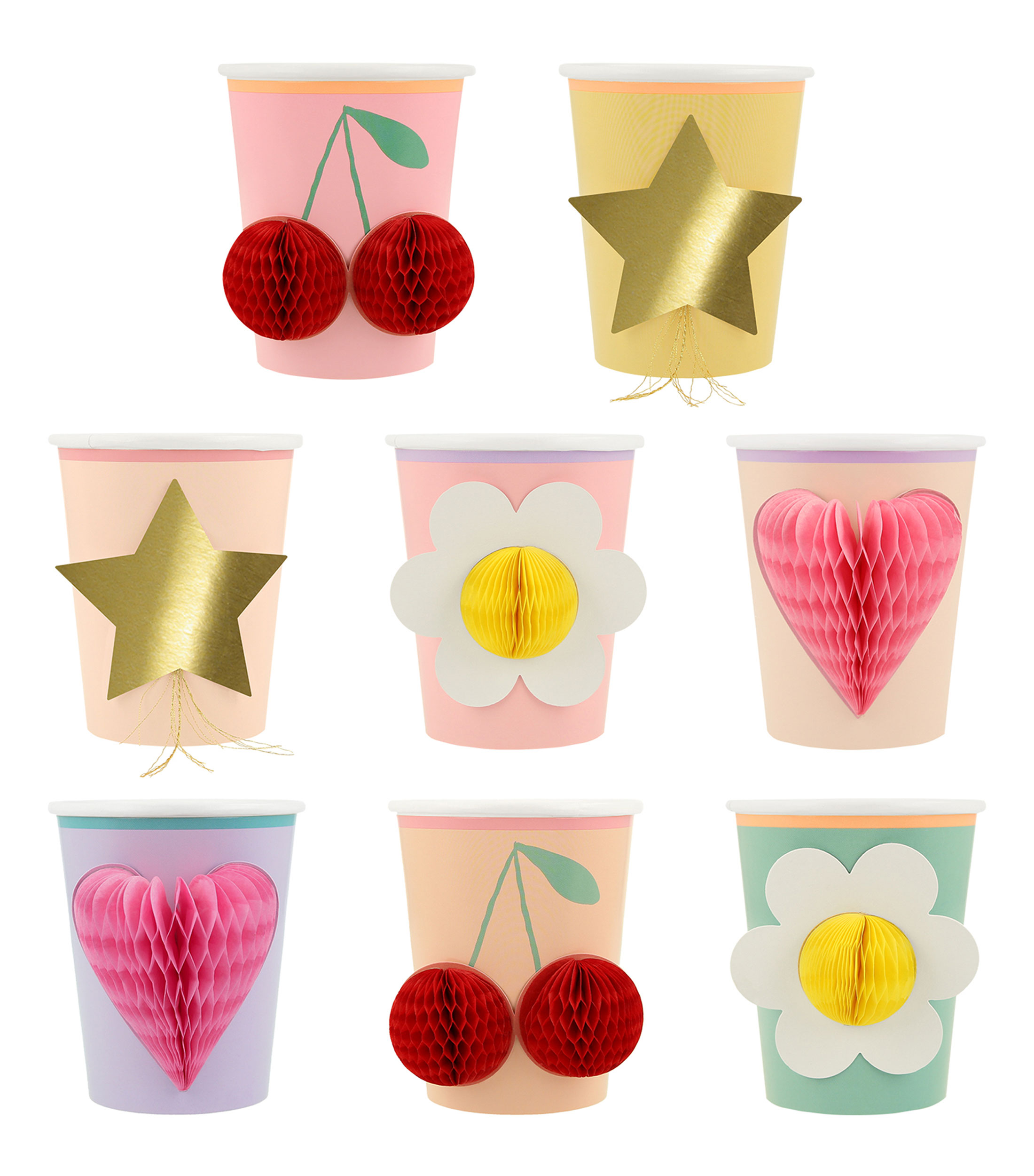 Vasos Happy Icons 3D