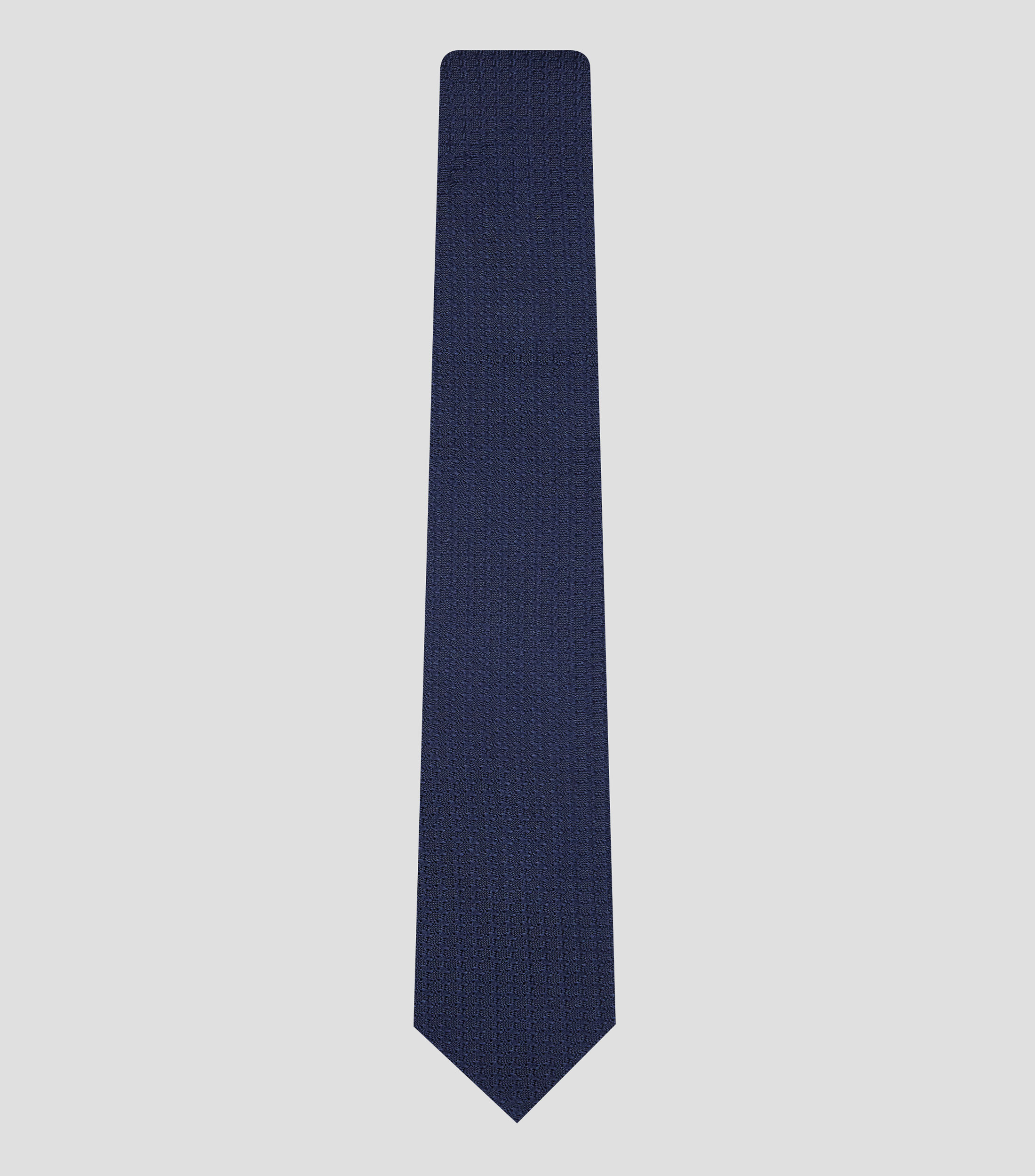 Corbata ancha de seda con microdiseño