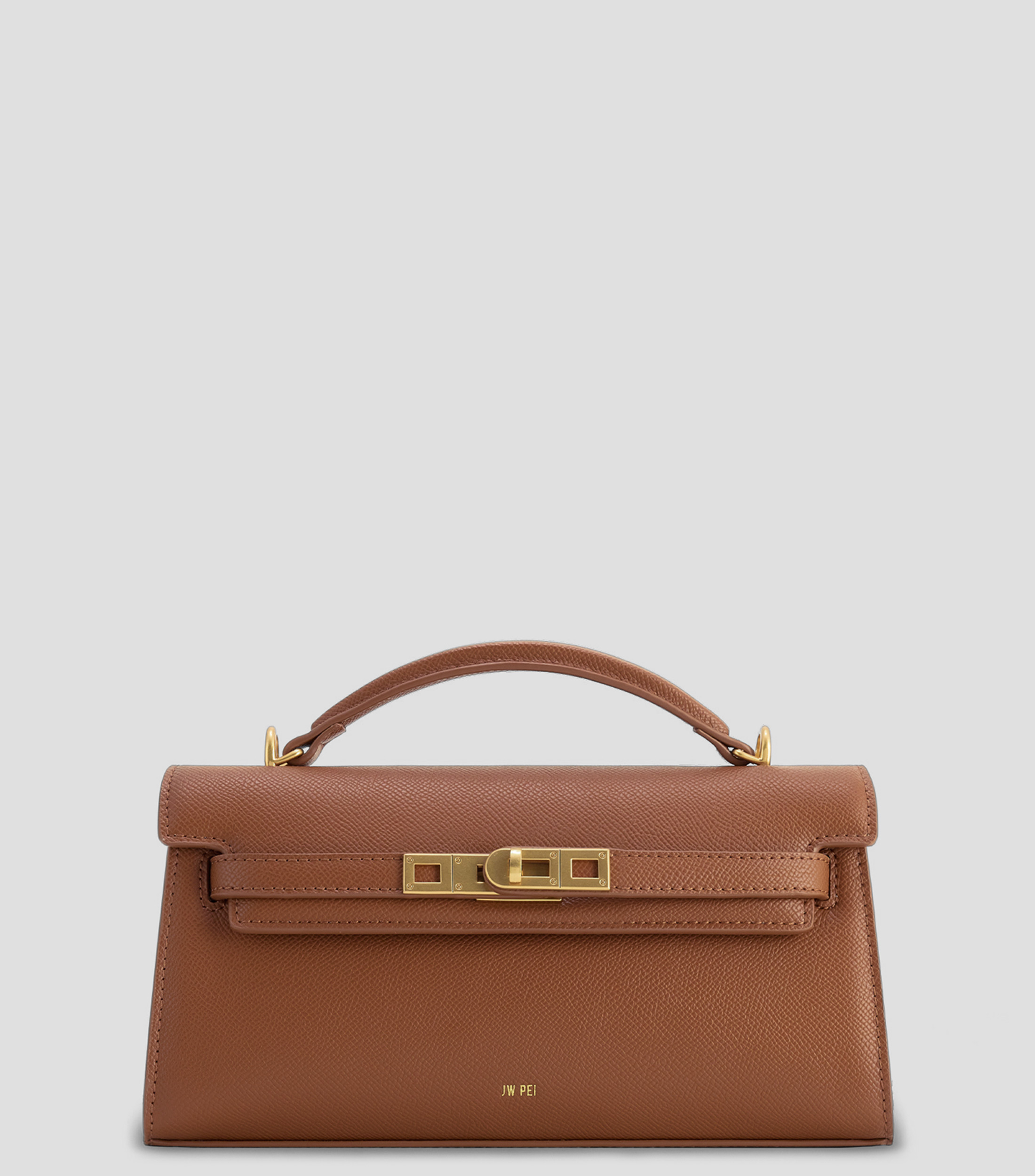 Bolsa crossbody lisa con detalle texturizado Mujer