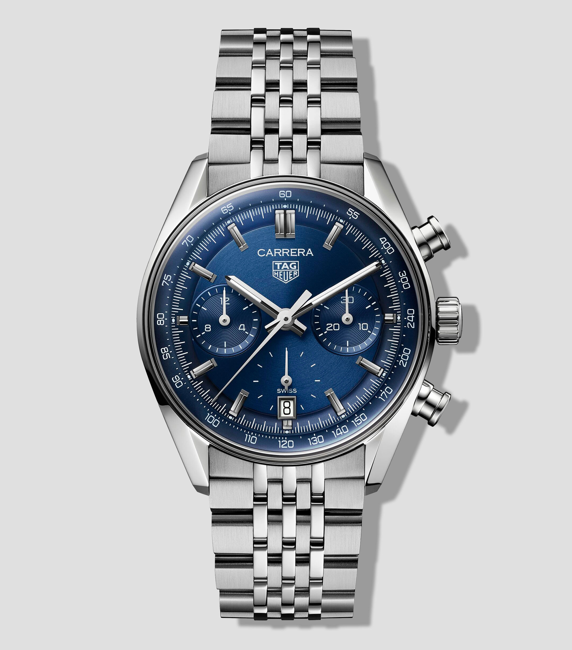 Reloj para Hombre Carrera Chronograph de vestir plateado