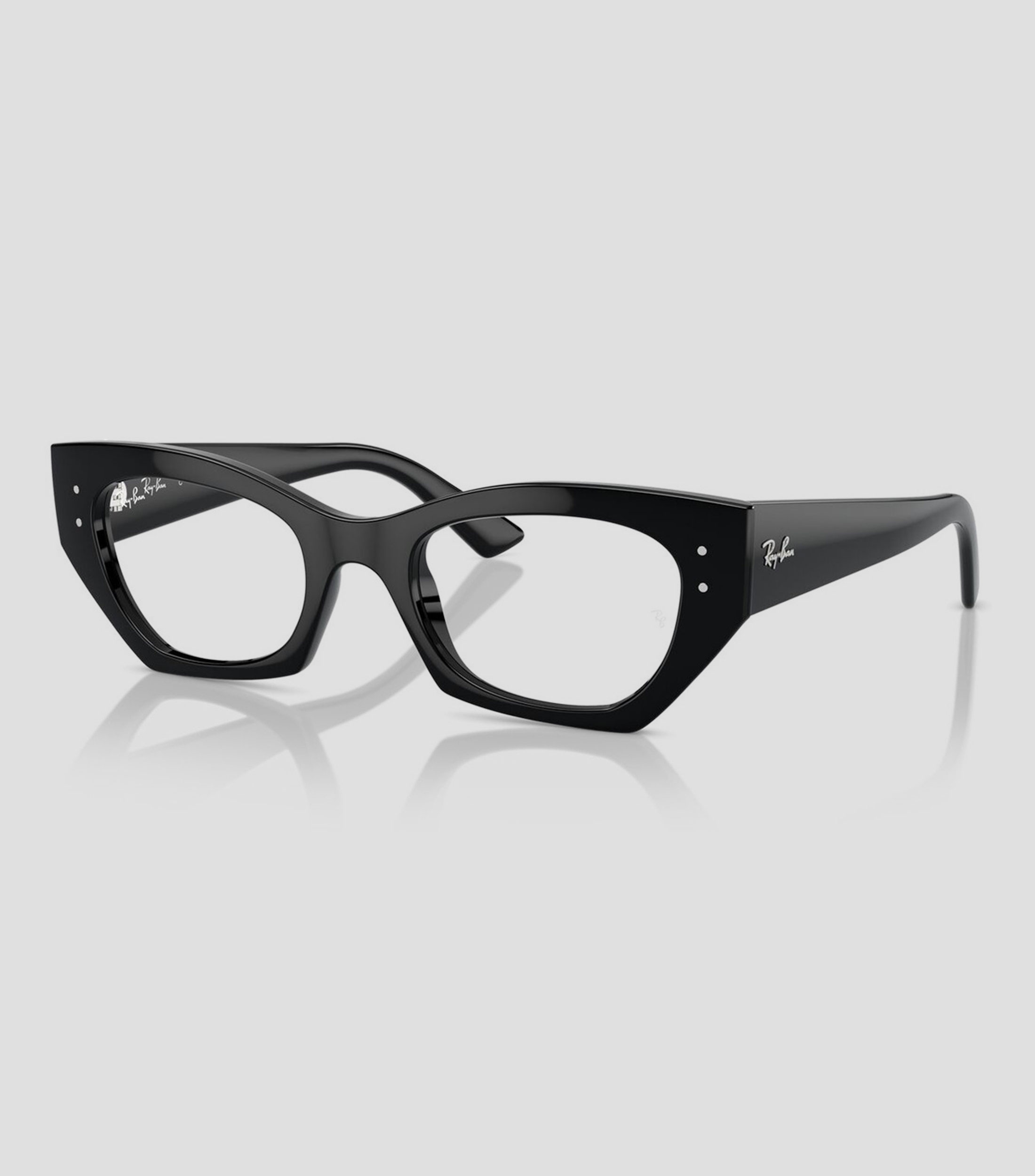 Lentes oftálmicos irregulares Zena Optics Bio-Based negros Unisex