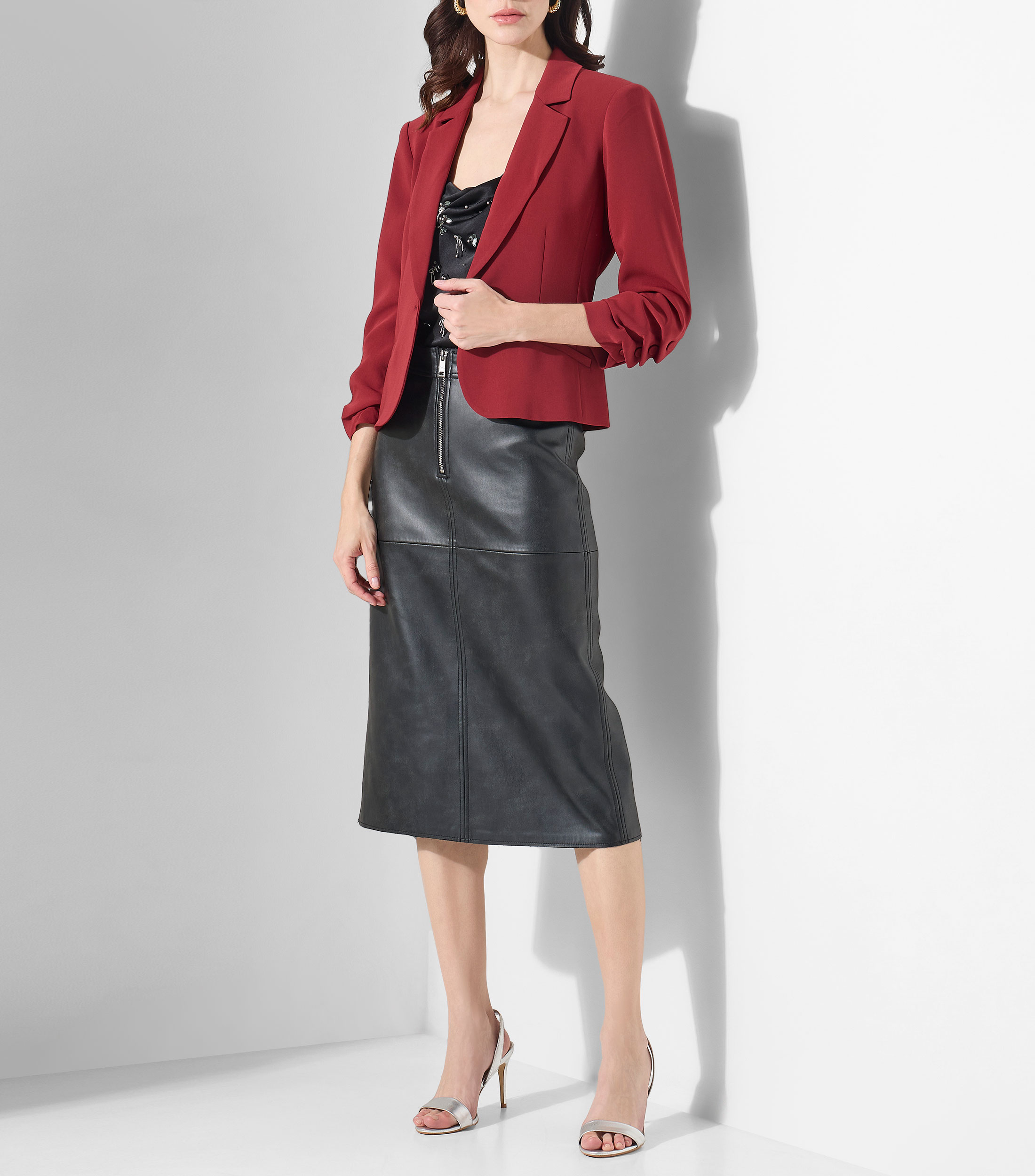 Blazer liso Mujer