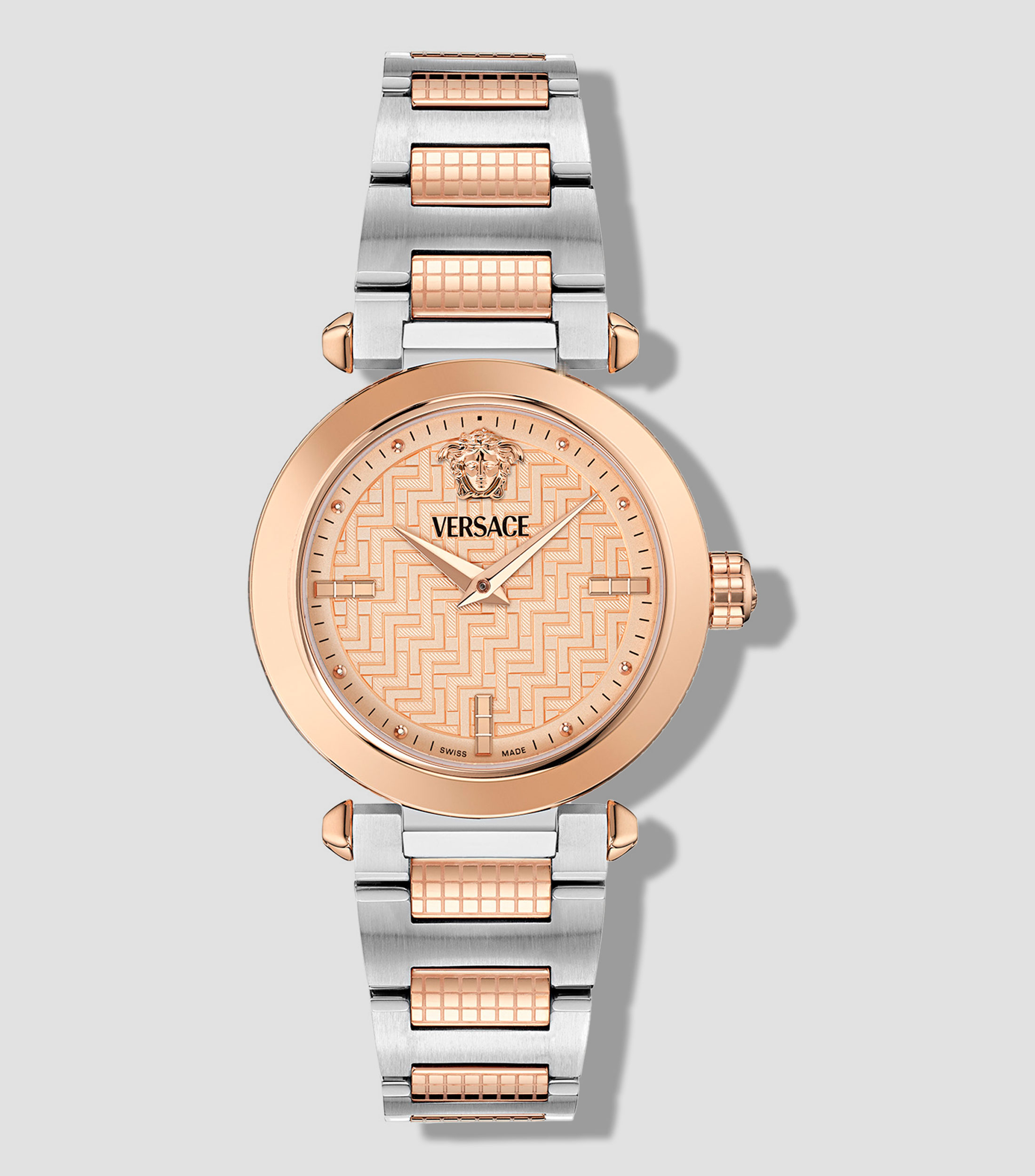 Reloj para Mujer Greek Casual, Plateado, Rosa