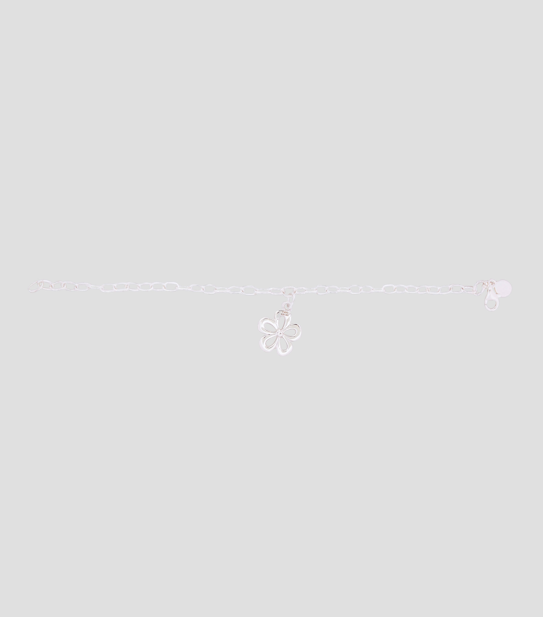 Pulsera en plata Flor Alegria Mujer