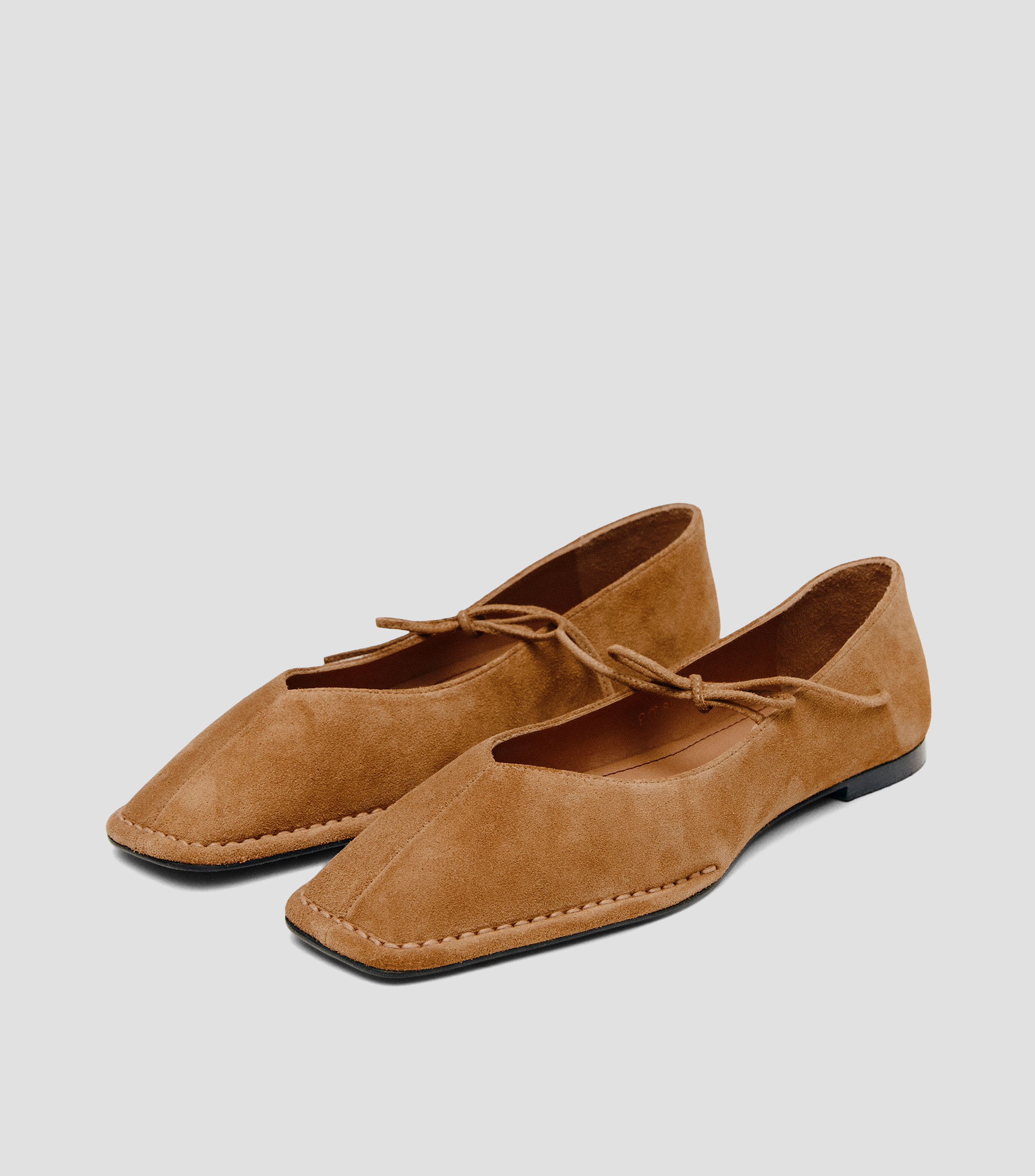 Flats en Ante con detalle de lazo Mujer