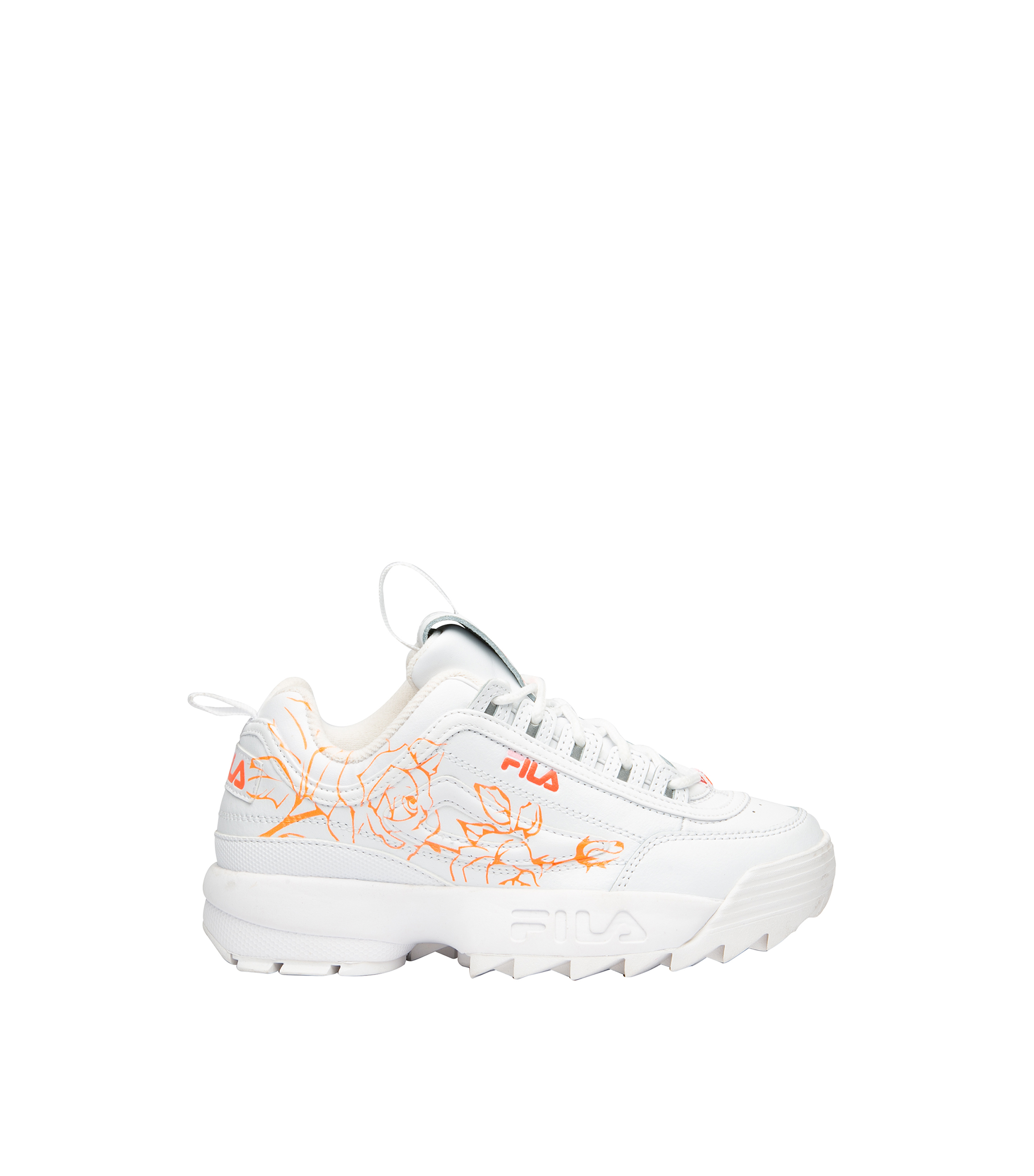 Zapatos fila blancos niña flores 2025