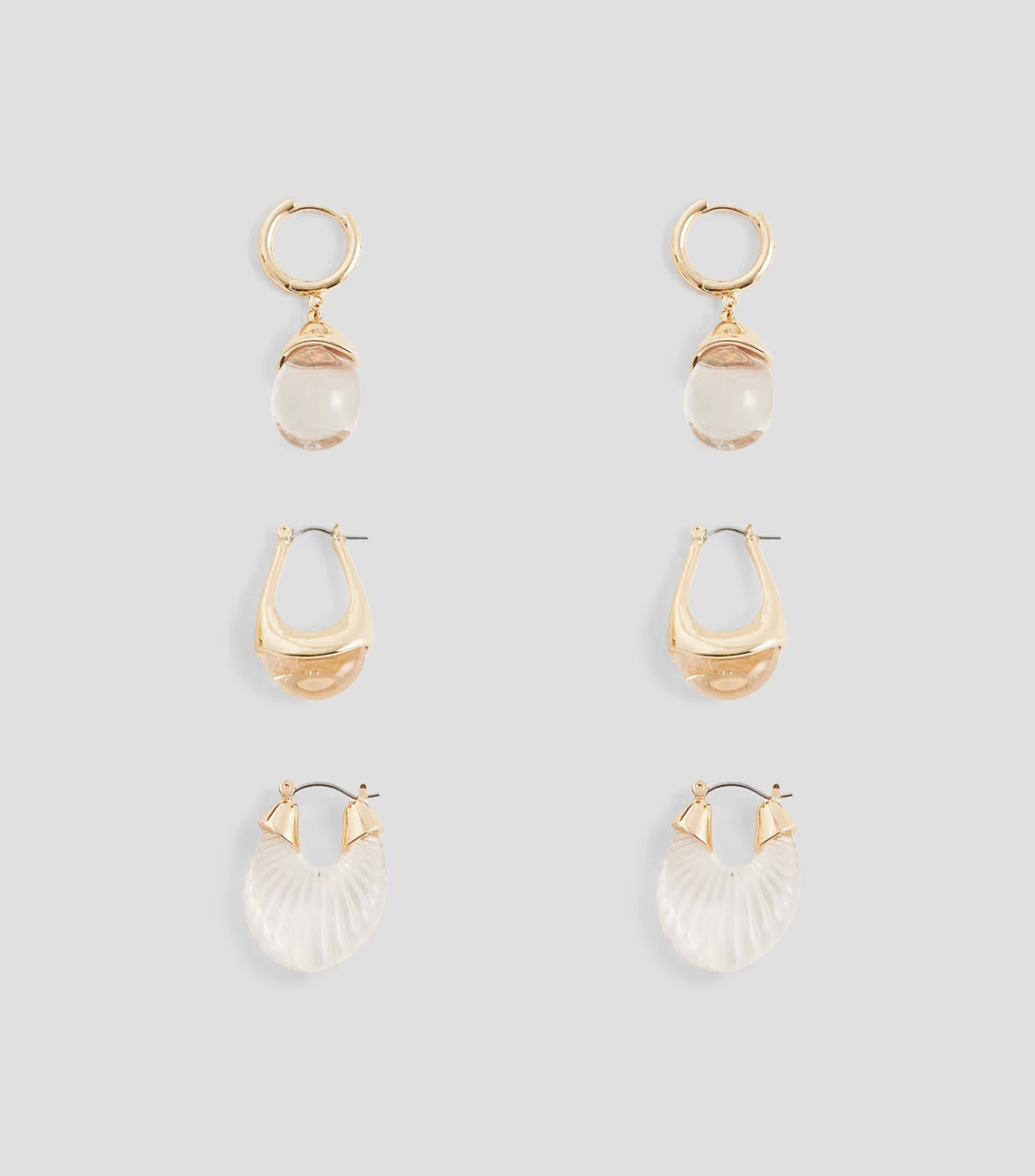 Set 3 pares de aretes Cleargllo Mujer