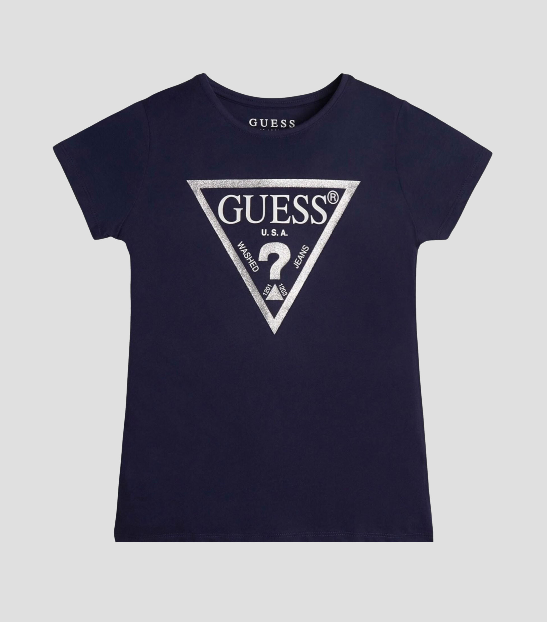 Playera cuello redondo manga corta estampada Niña