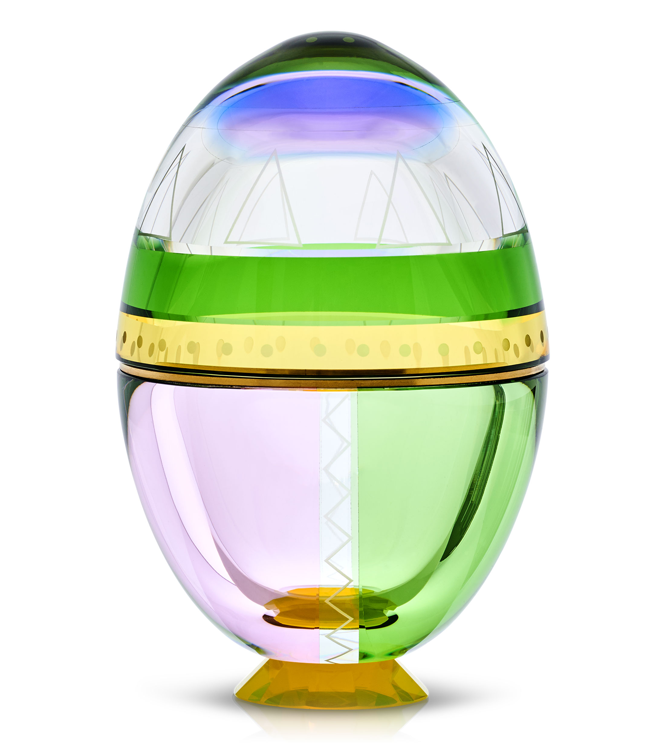Figura decorativa Huevo Mediano Fantasía en cristal