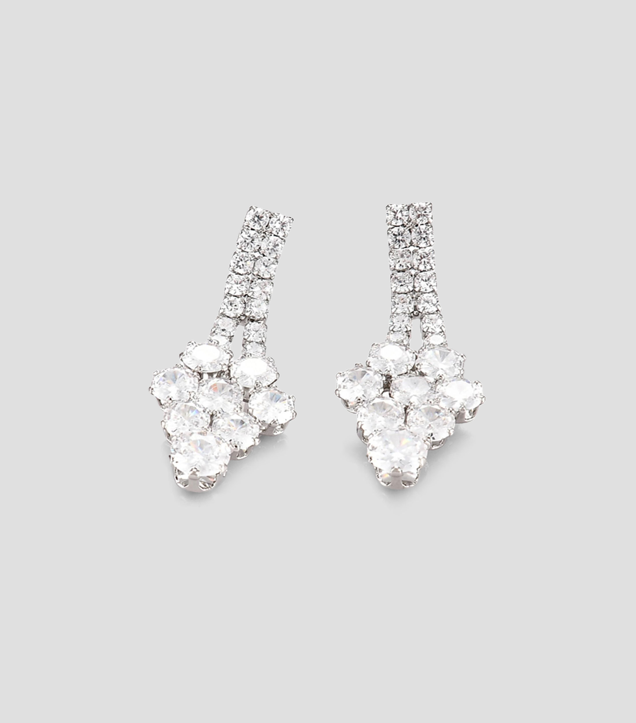Aretes con cristales Mujer