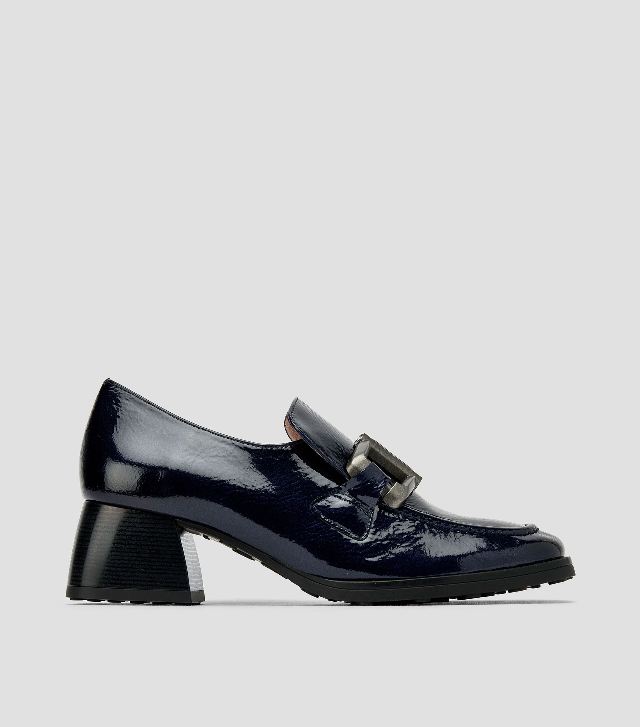 Mocasines Marsella tacón bajo ancho en piel Mujer