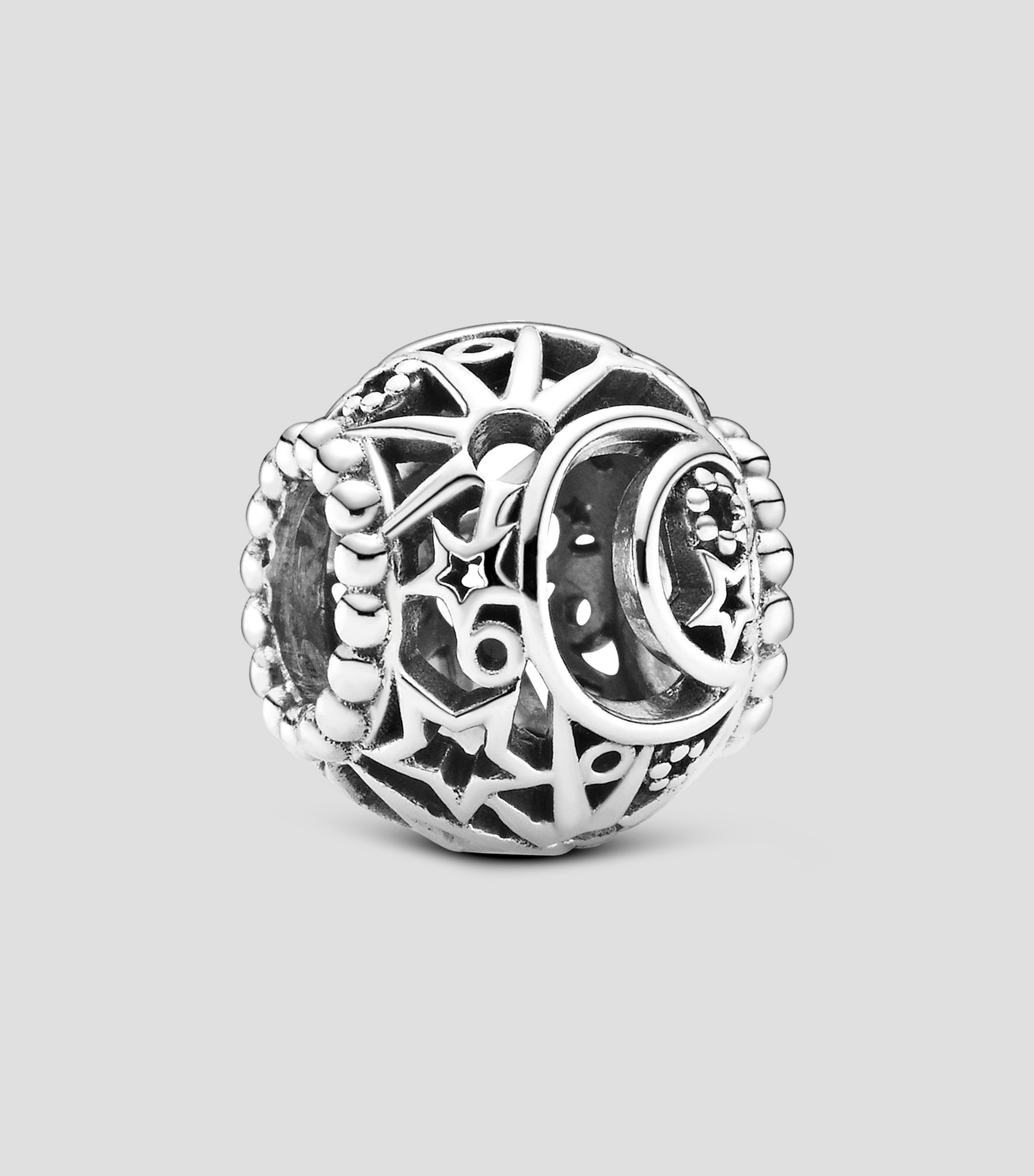 Charm en Plata Sol, Estrellas y Luna Mujer