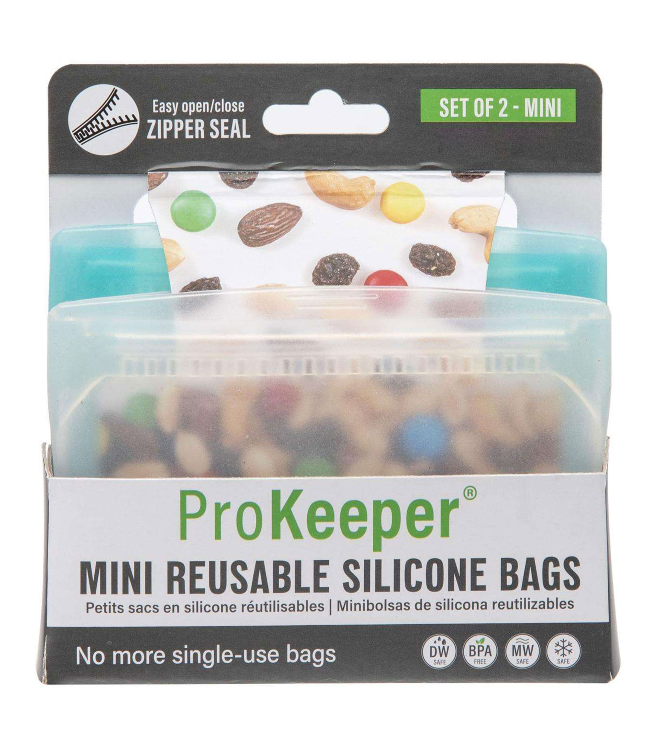 Set 2 bolsas chicas para alimentos